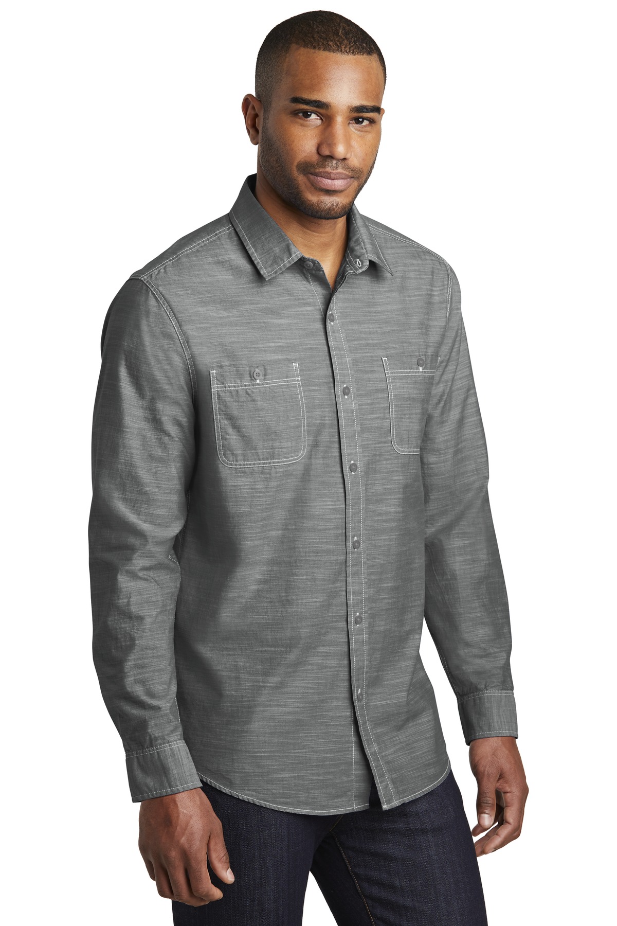 Port Authority Slub Chambray Shirt. W380