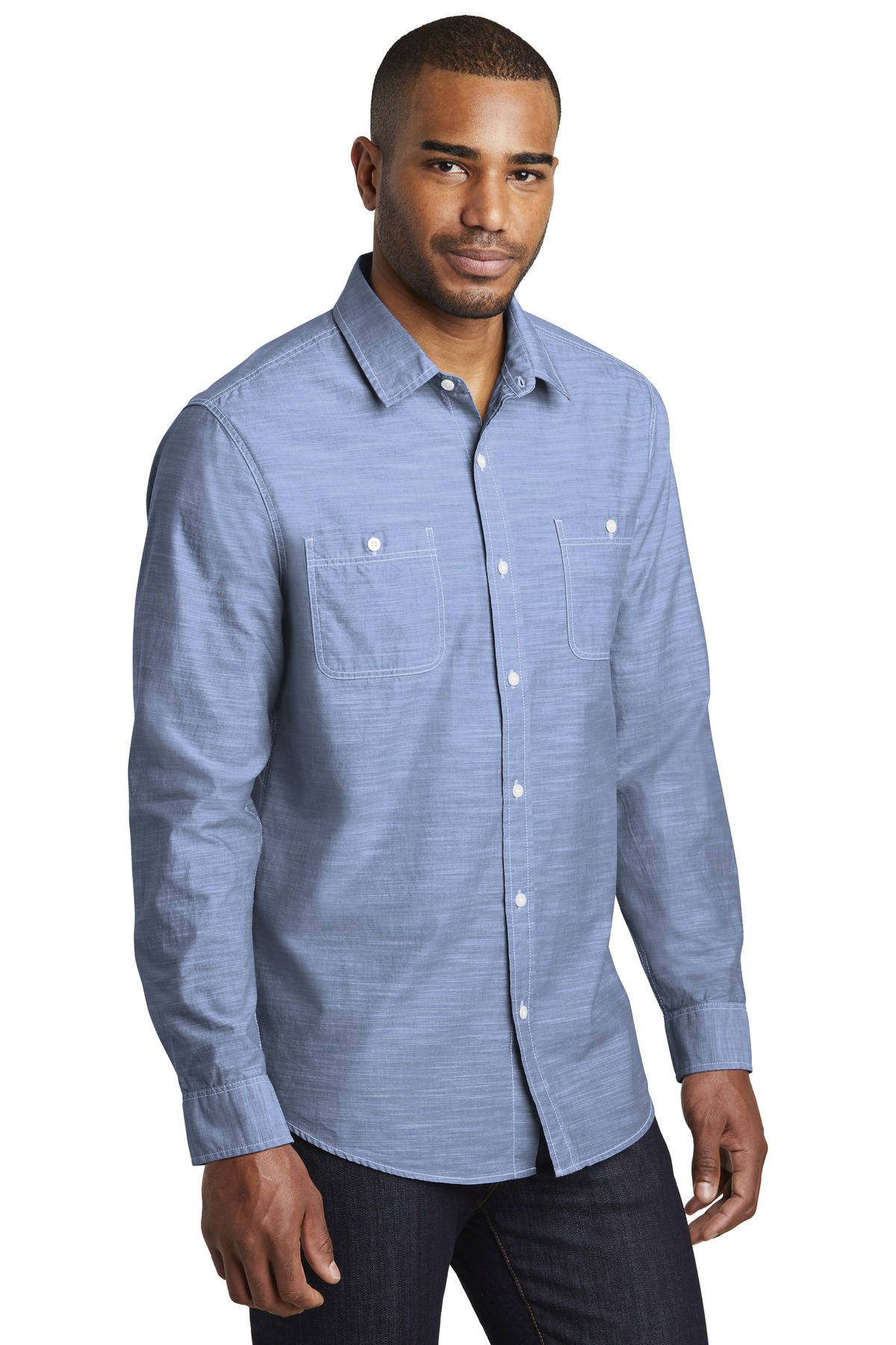 Port Authority Slub Chambray Shirt. W380