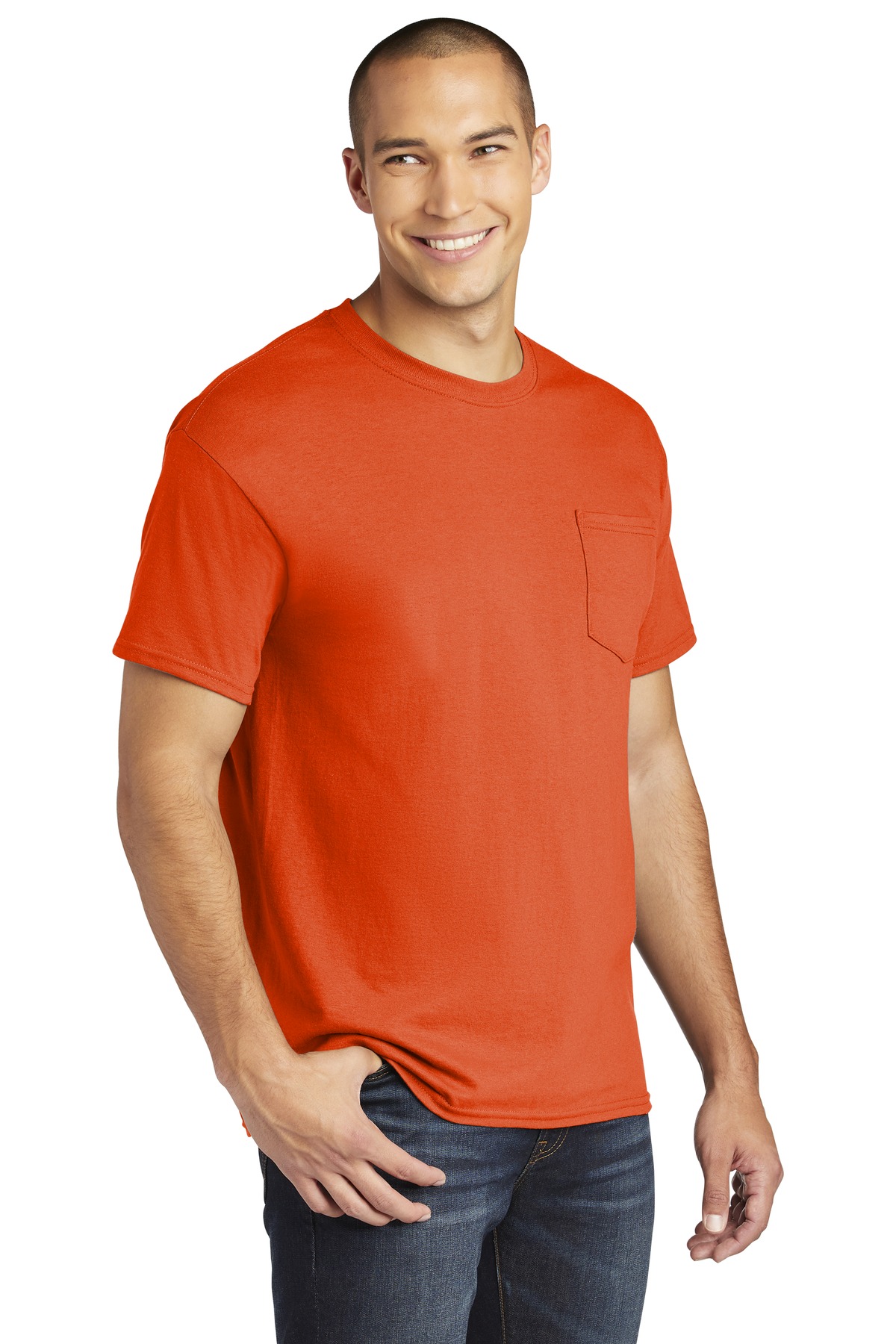 Gildan Heavy Cotton 100% Cotton Pocket T-Shirt. 5300