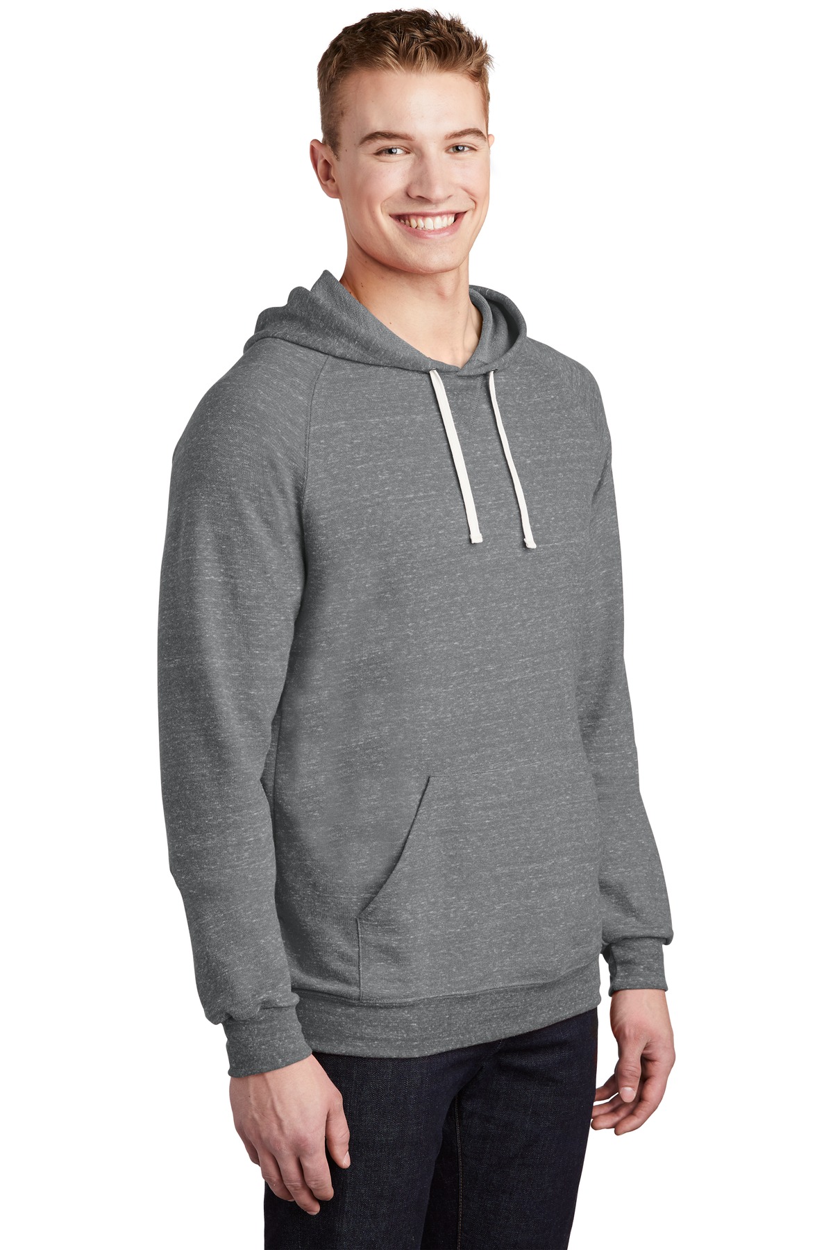 Jerzees Snow Heather French Terry Raglan Hoodie 90M