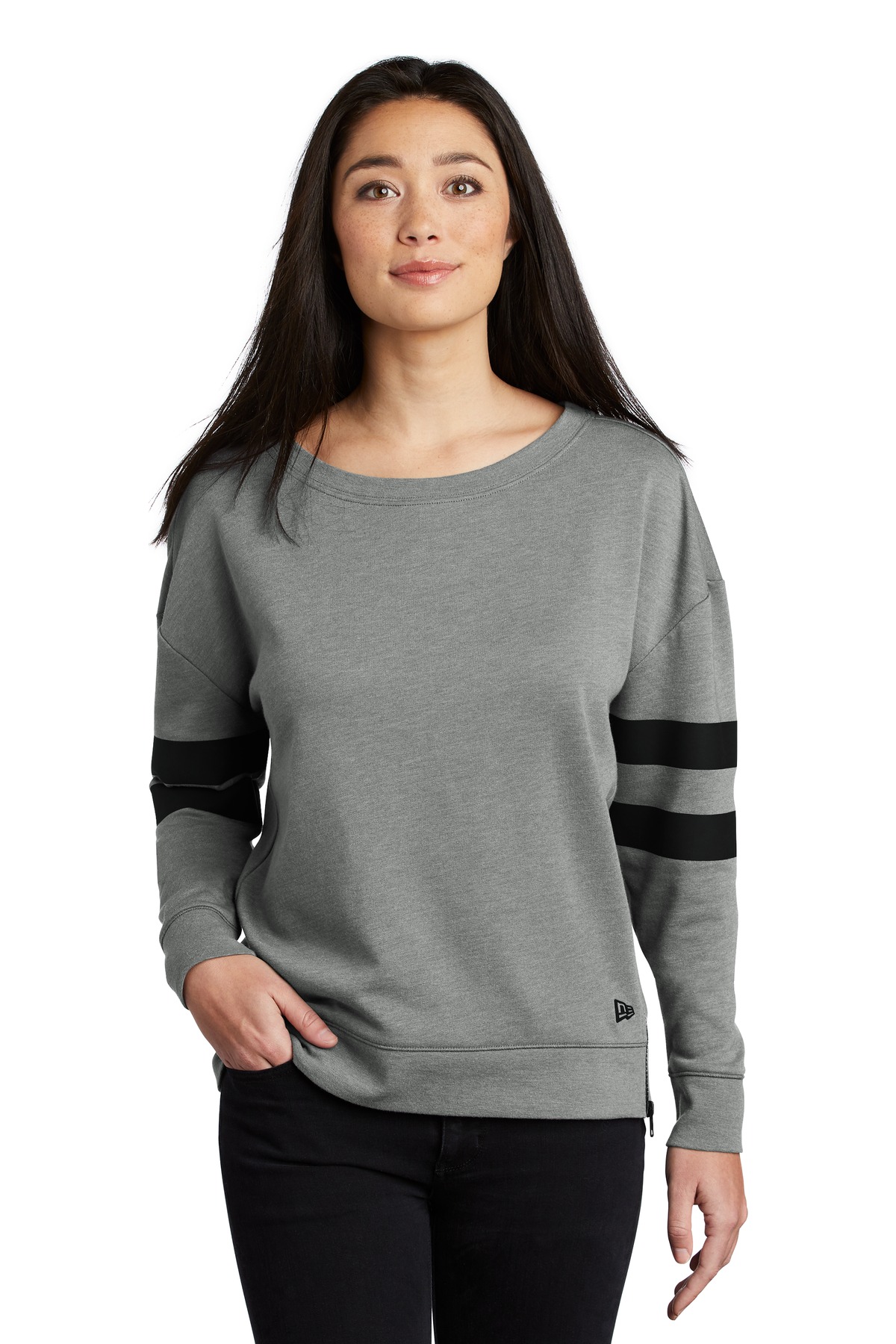 New Era Ladies Sweatshirts & Fleece for Hospitality ® Ladies Tri-Blend Fleece Varsity Crew-New Era