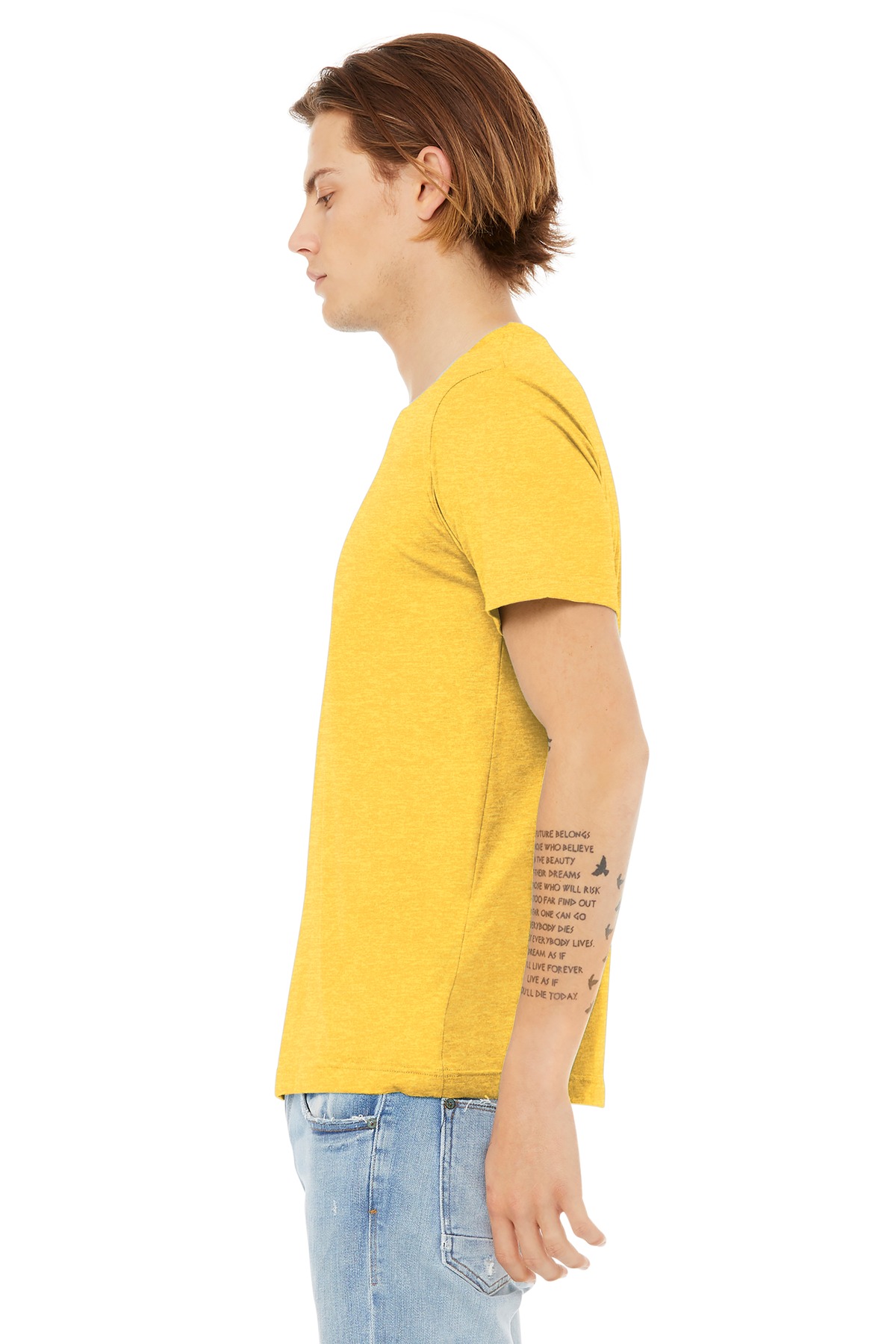 BELLA+CANVAS Unisex Heather CVC Short Sleeve Tee. BC3001CVC