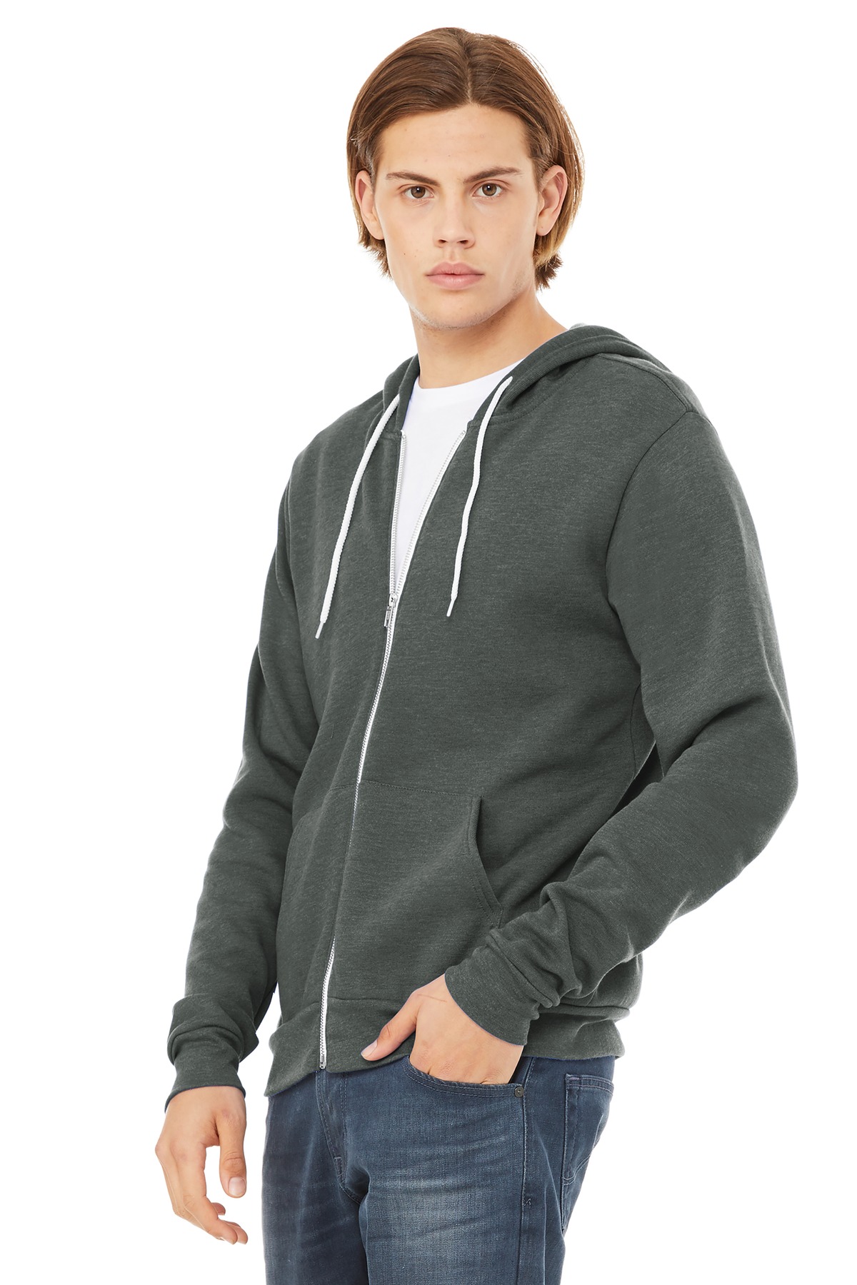BELLA+CANVAS Unisex Sponge Fleece Full-Zip Hoodie. BC3739