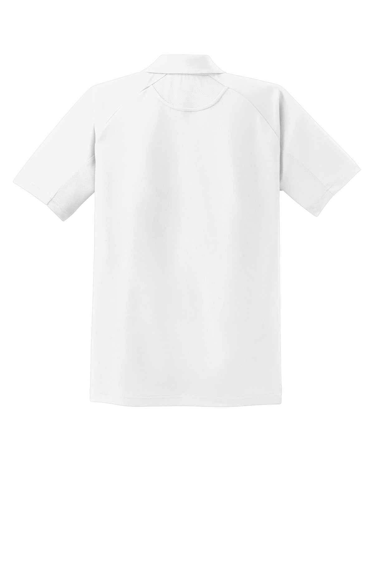 Sport-Tek Dri-Mesh Pro Polo. T474 in White — Back