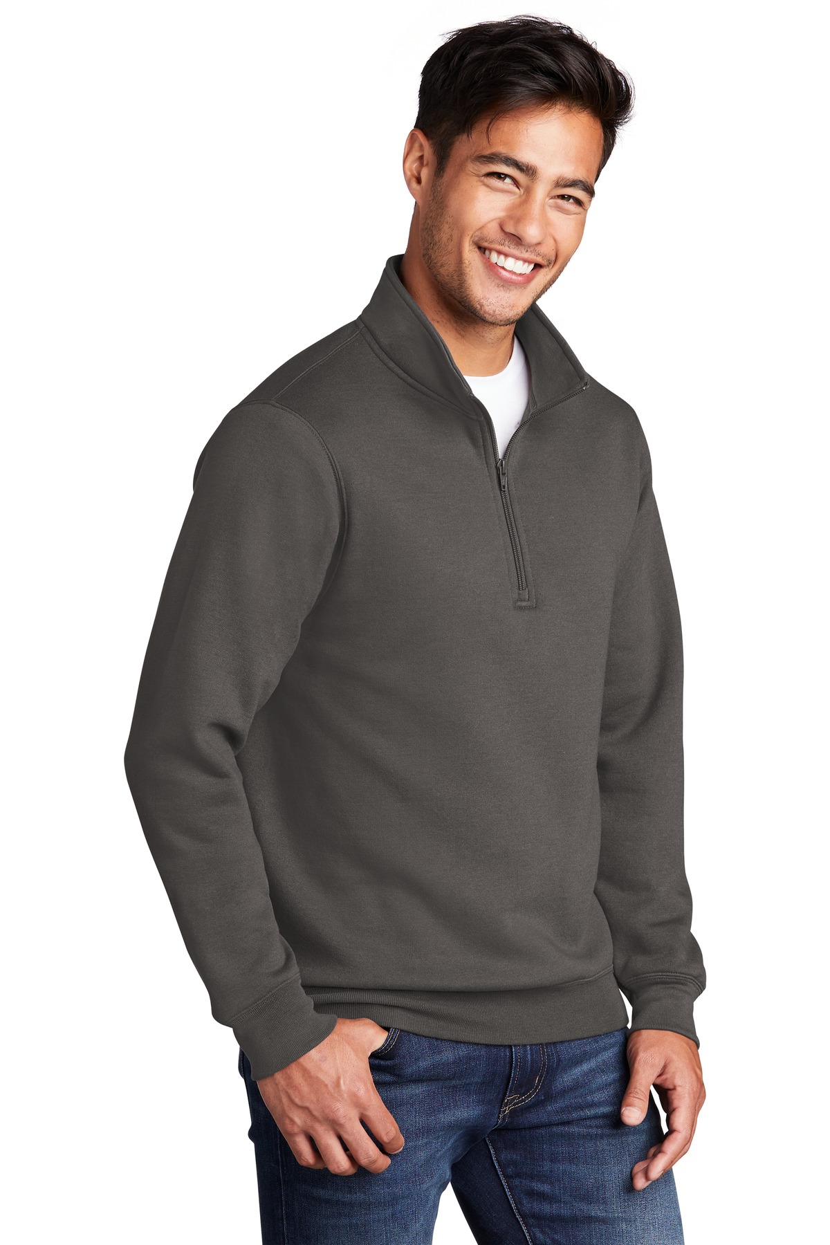 Port & Co Core Fleece 1/4-Zip Pullover Sweatshirt PC78Q