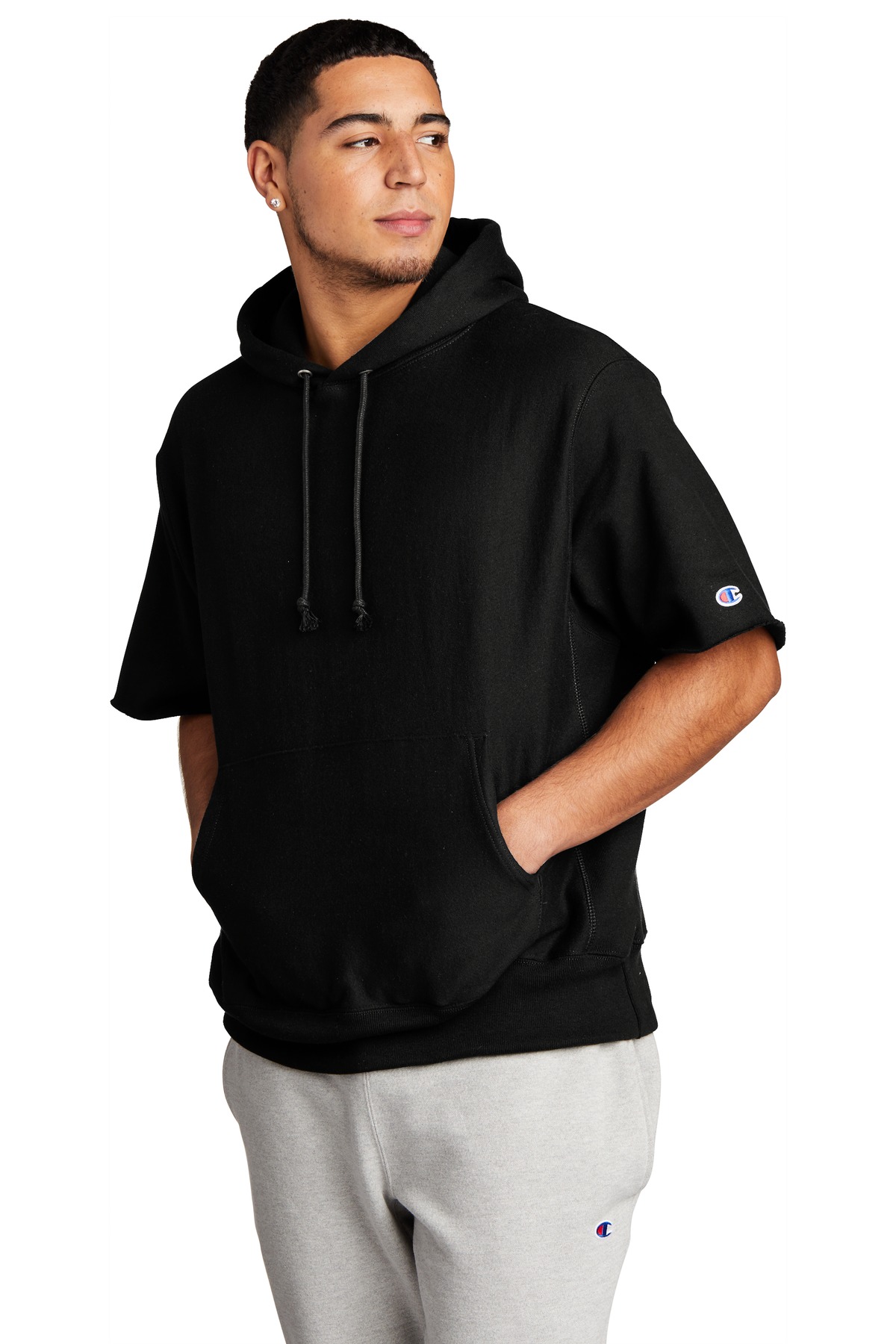 Champion Reverse Weave Short Sleeve Hooded Sweatshirt S101SS