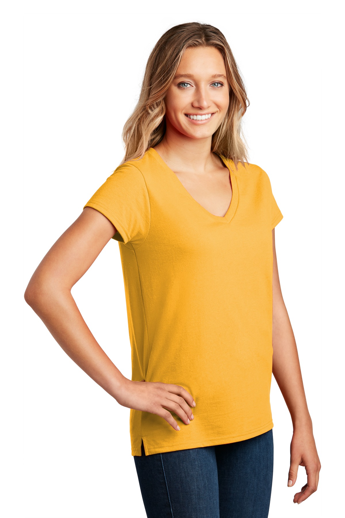 District Women's Re-Tee V-Neck DT8001