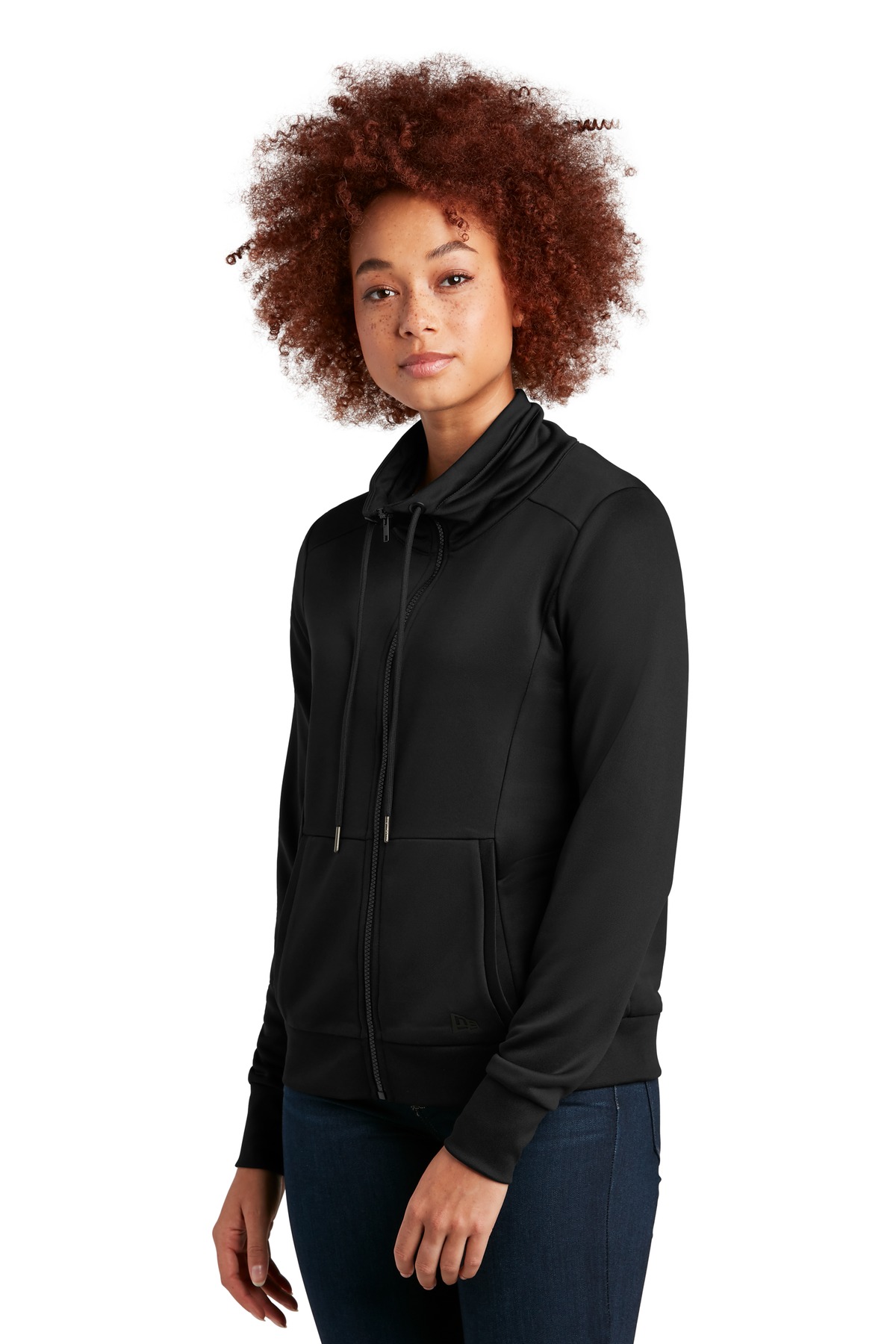 New Era Women's Performance Terry Full-Zip Cowl LNEA530