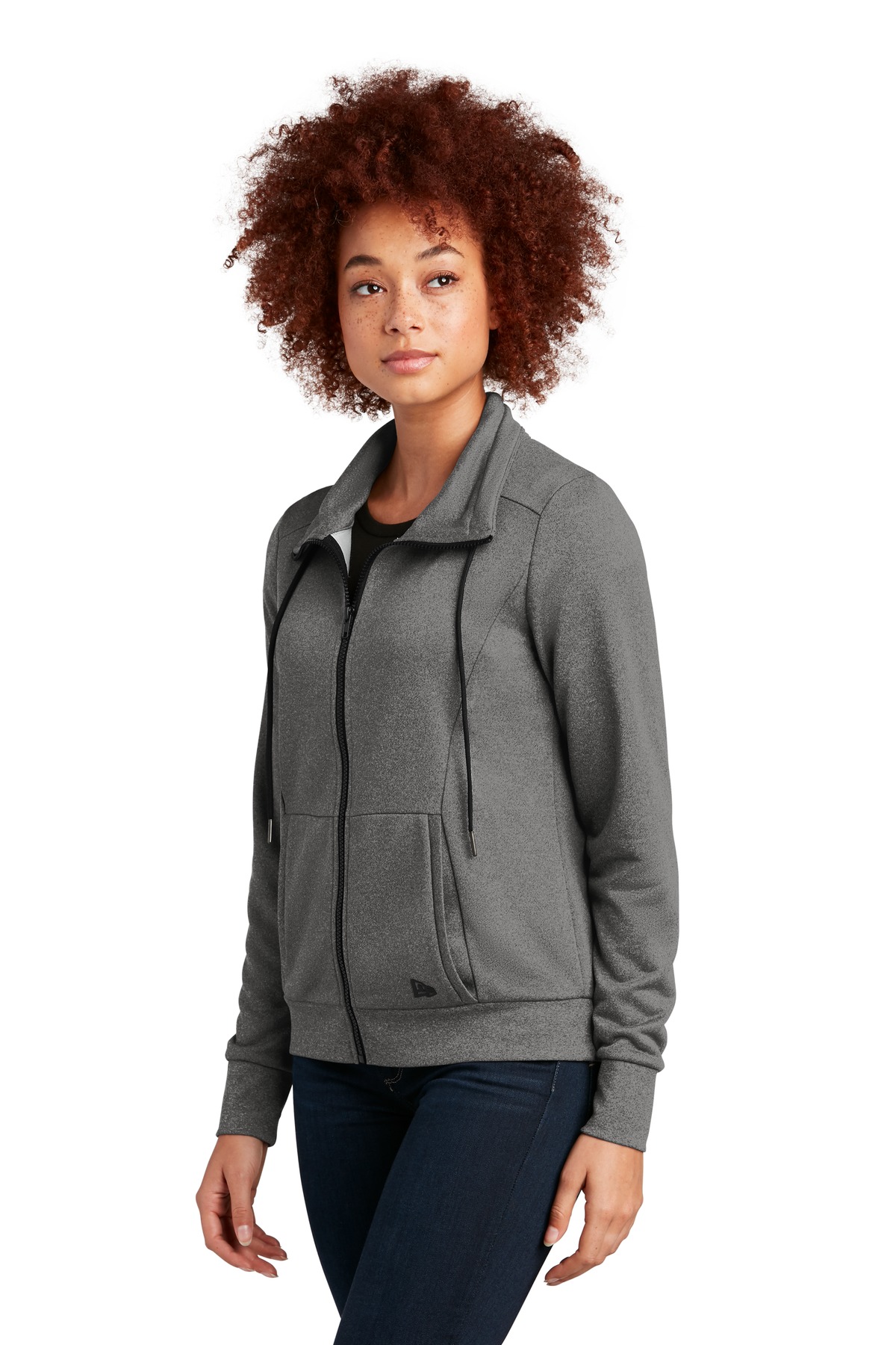 New Era Women's Performance Terry Full-Zip Cowl LNEA530