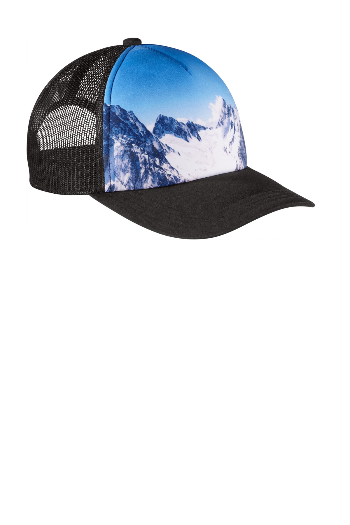 Port Authority Photo Real Snapback Trucker Cap C950