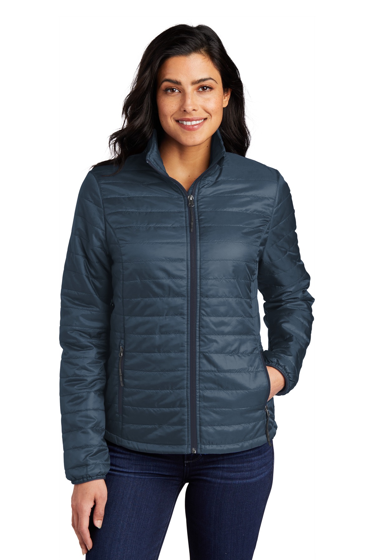 Port Authority ® Women's Packable Puffy Jacket L850 - Image 2