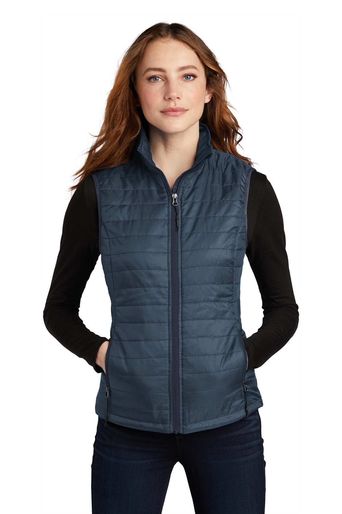 Port Authority ® Women's Packable Puffy Vest L851 - Image 2