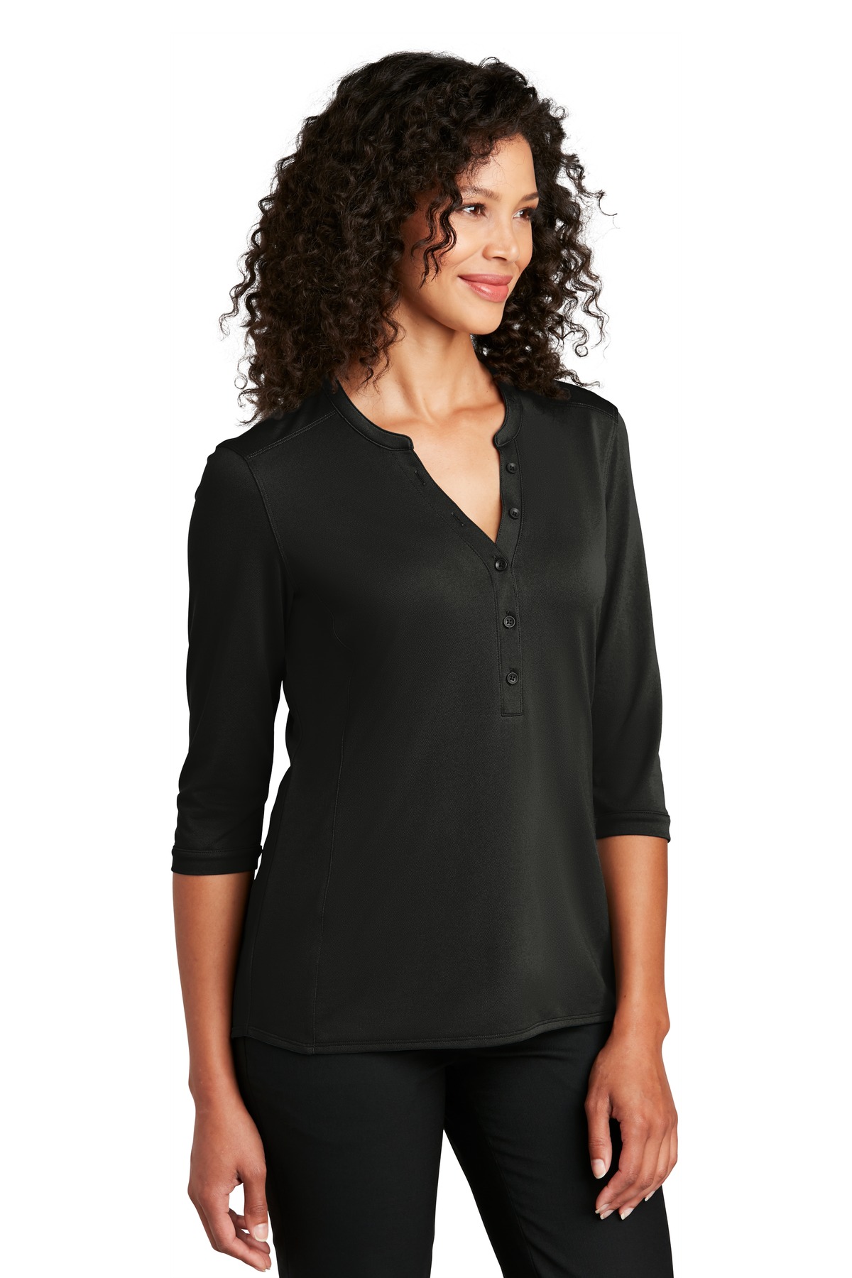 Port Authority Ladies UV Choice Pique Henley LK750