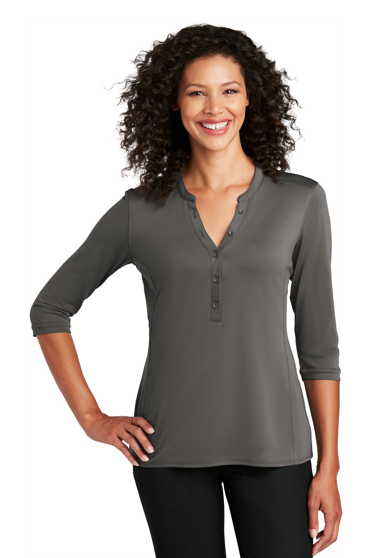 Port Authority ® Women's UV Choice Pique Henley LK750 - Image 5