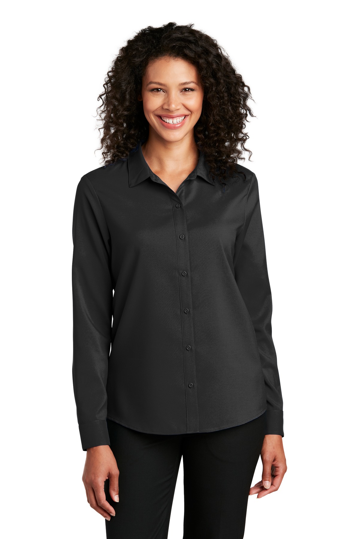 Port Authority Ladies Long Sleeve Performance Staff Shirt-