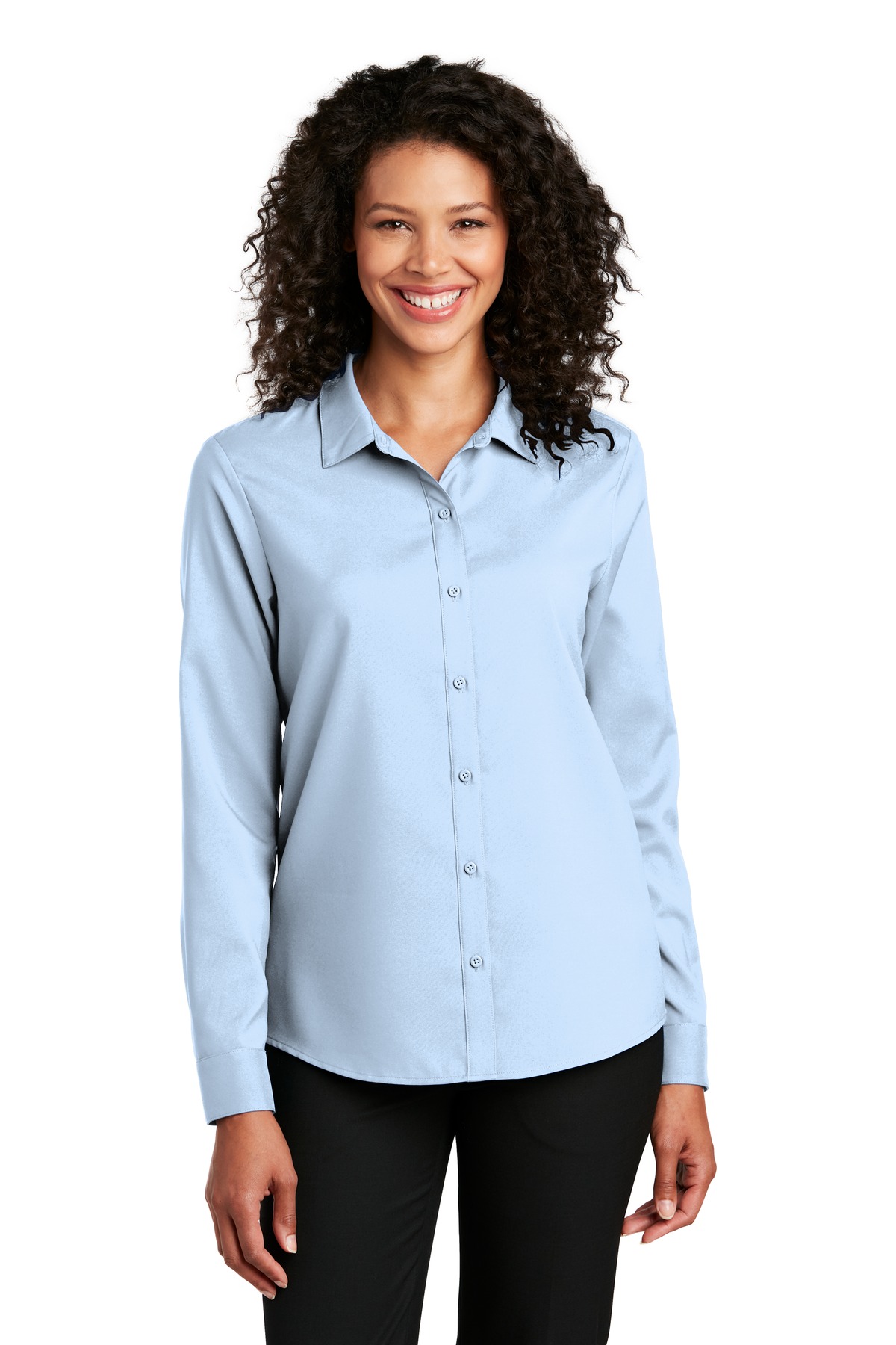 Port Authority ® Women's Long Sleeve Performance Staff Shirt LW401 - Image 2