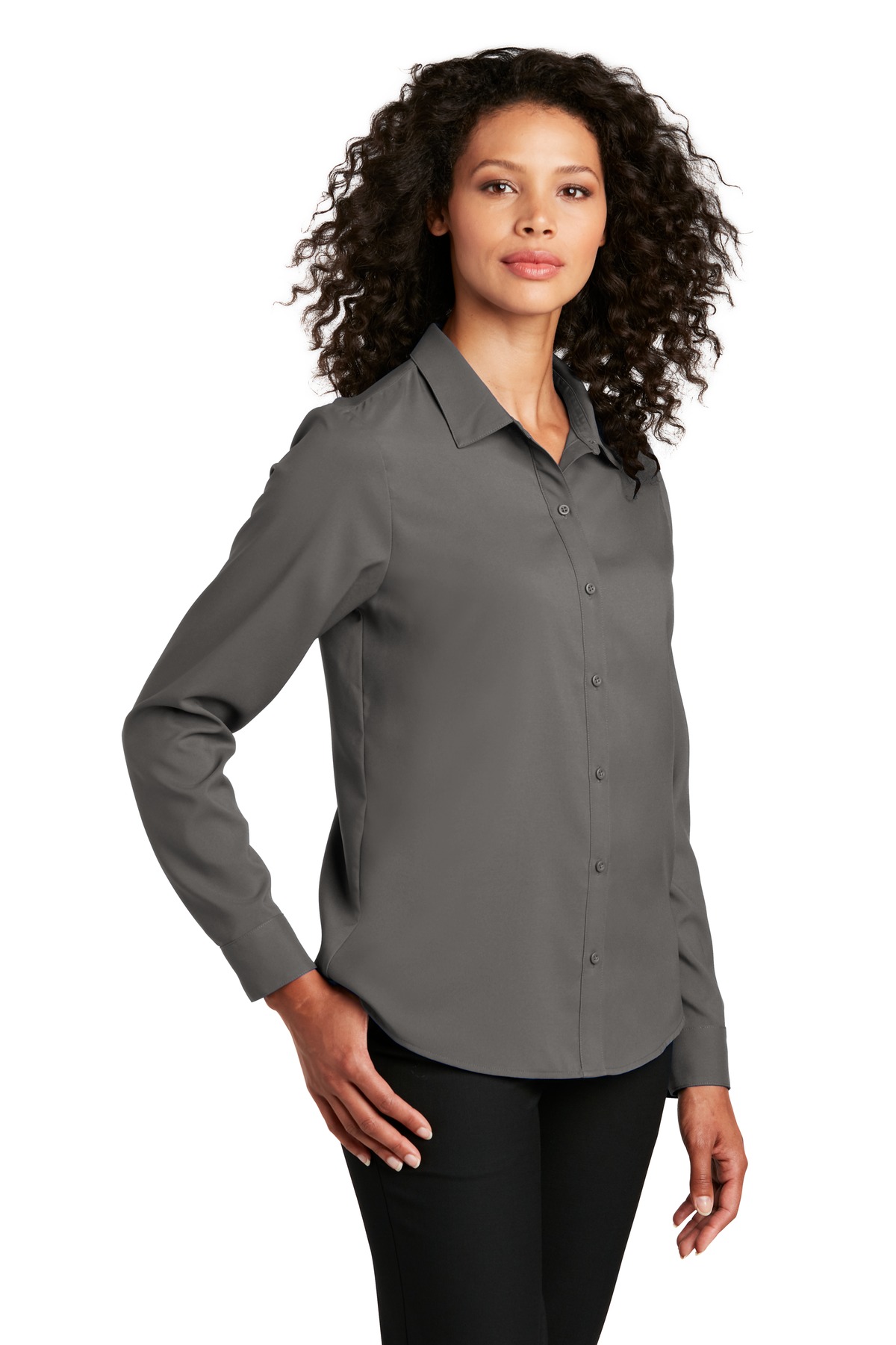 Port Authority Women's Long Sleeve Performance Staff Shirt LW401