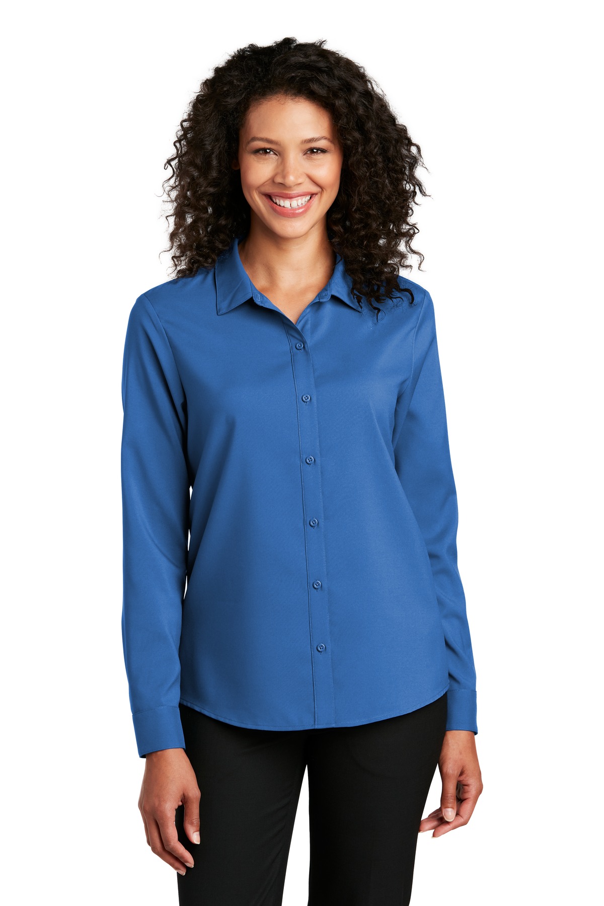 Port Authority ® Women's Long Sleeve Performance Staff Shirt LW401 - Image 5