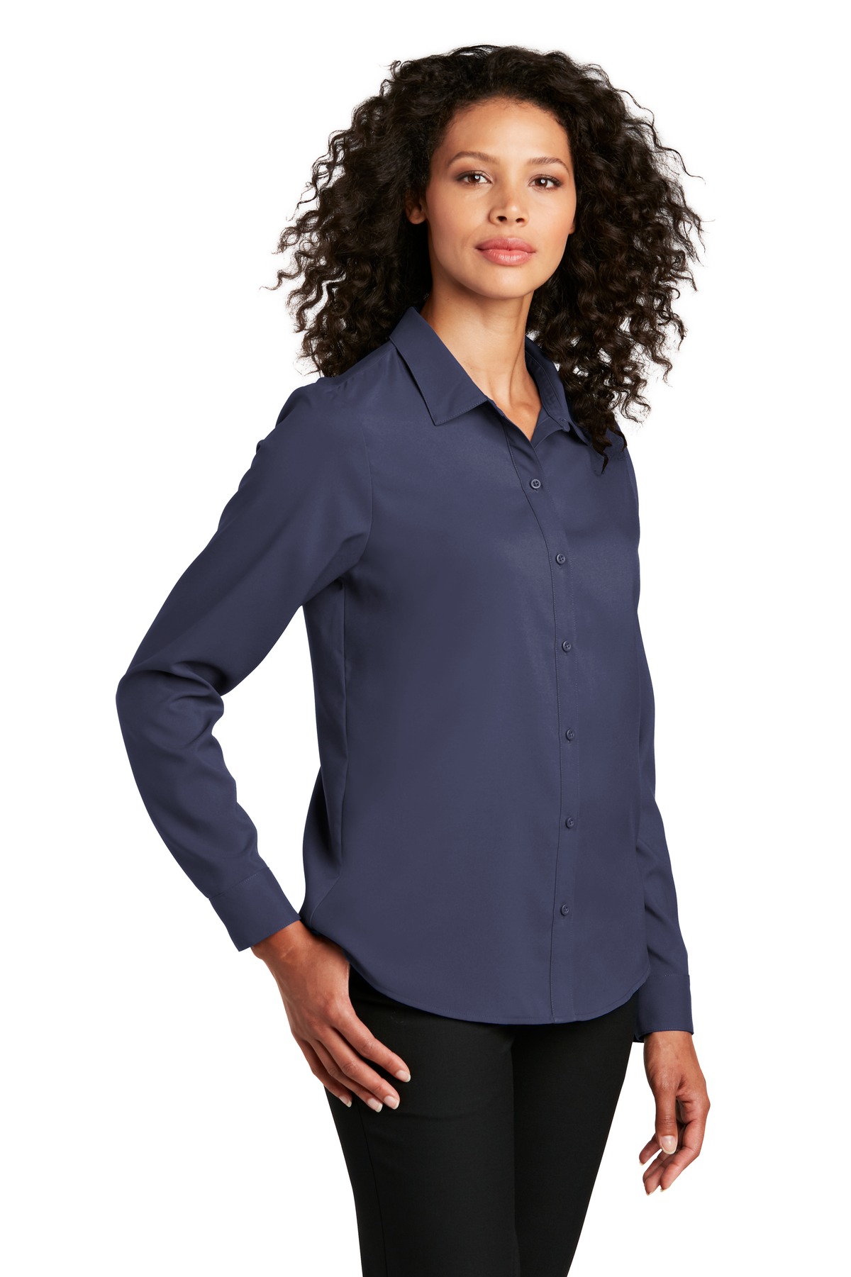Port Authority Women's Long Sleeve Performance Staff Shirt LW401