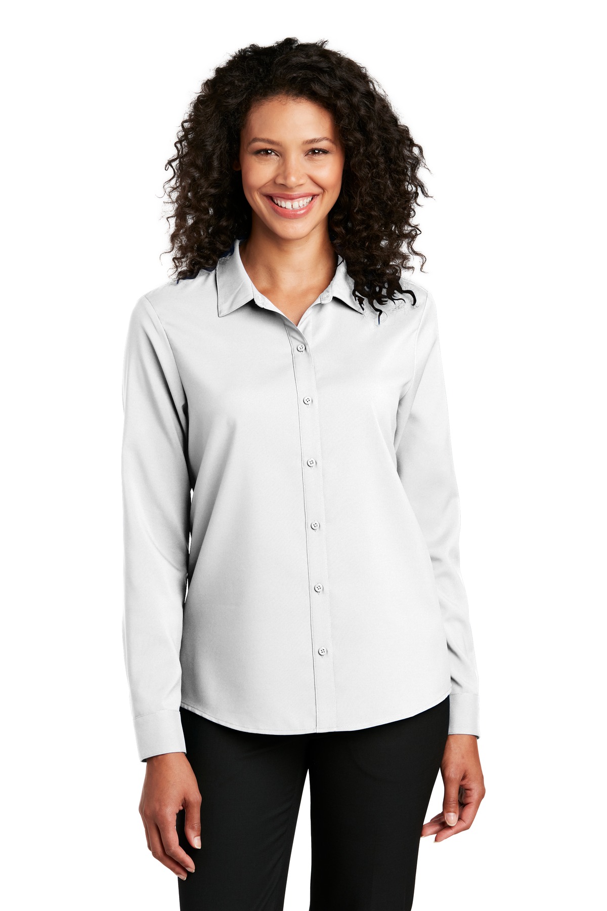 Port Authority  Ladies Long Sleeve Performance Staff Shirt LW401