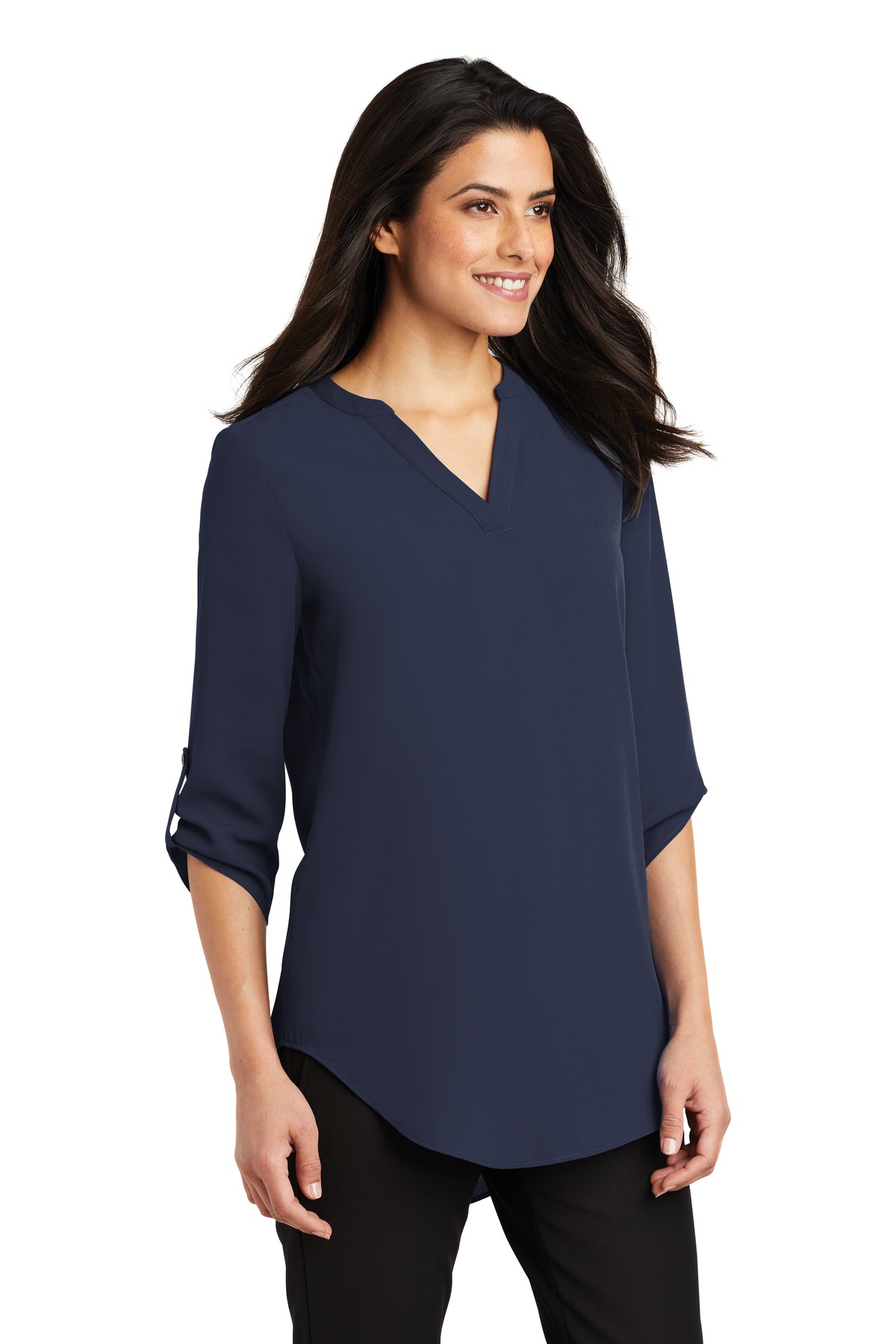 Port Authority Women's 3/4-Sleeve Tunic Blouse. LW701