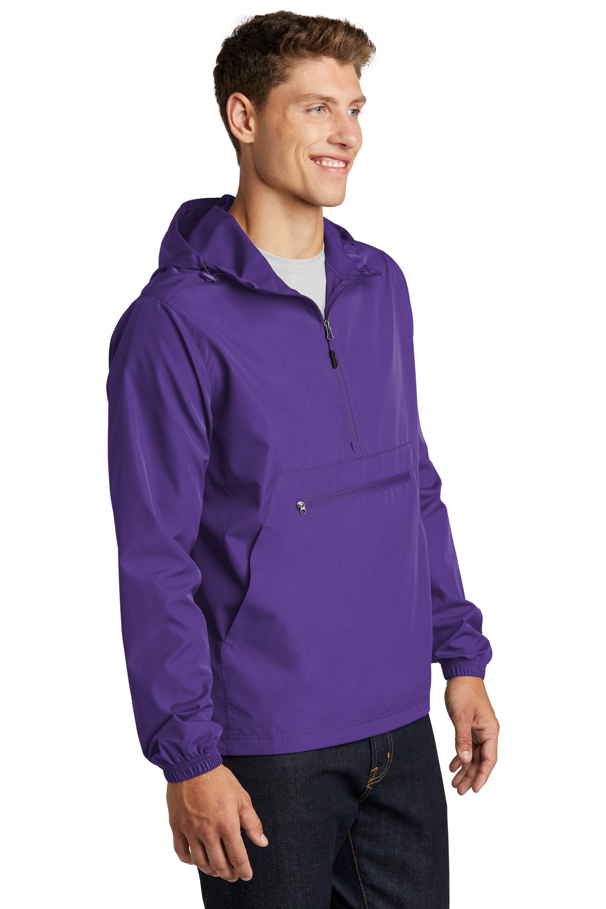 Sport-Tek Packable Anorak. JST66