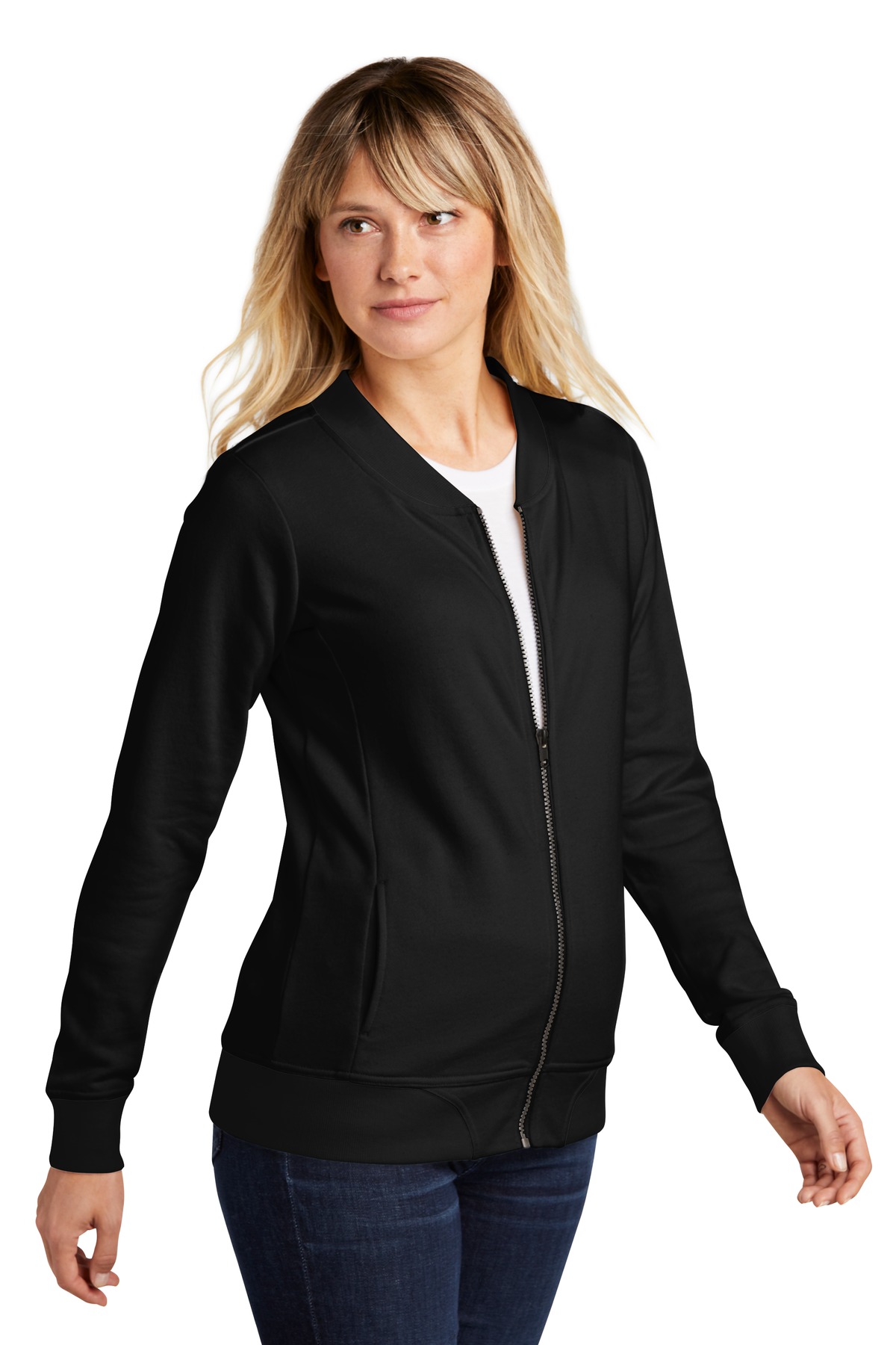 Sport-Tek Women's Lightweight French Terry Bomber LST274