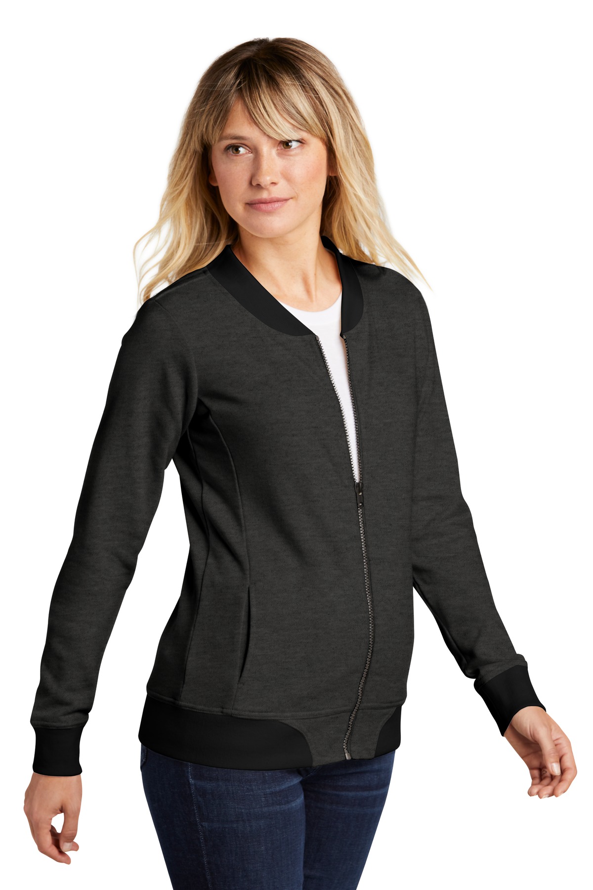 Sport-Tek Women's Lightweight French Terry Bomber LST274