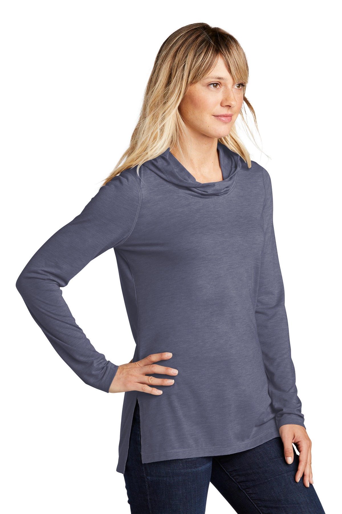 Sport-Tek Women's PosiCharge Tri-Blend Wicking Long Sleeve Hoodie LST406