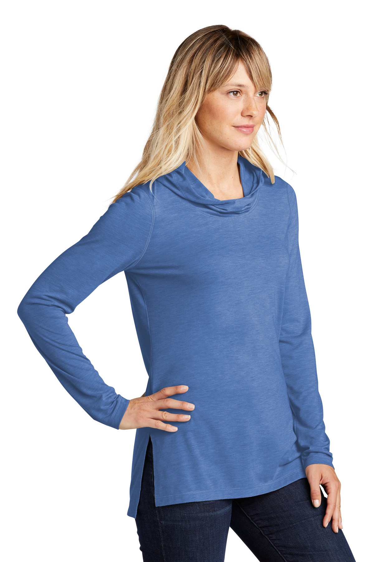 Sport-Tek Women's PosiCharge Tri-Blend Wicking Long Sleeve Hoodie LST406