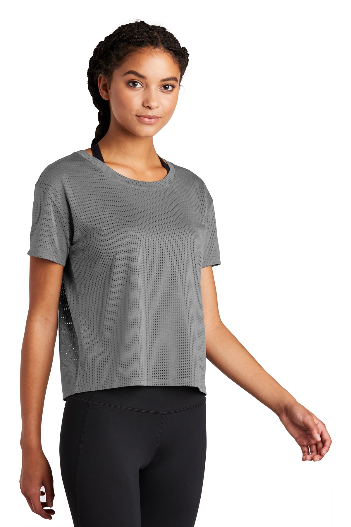 Sport-Tek Women's PosiCharge Draft Crop Tee. LST411