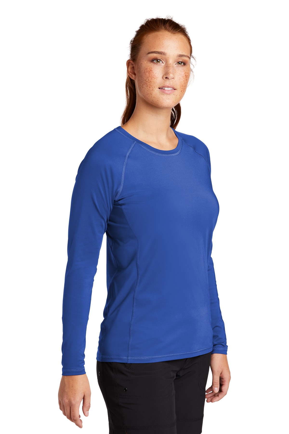 Sport-Tek Women's Long Sleeve Rashguard Tee. LST470LS