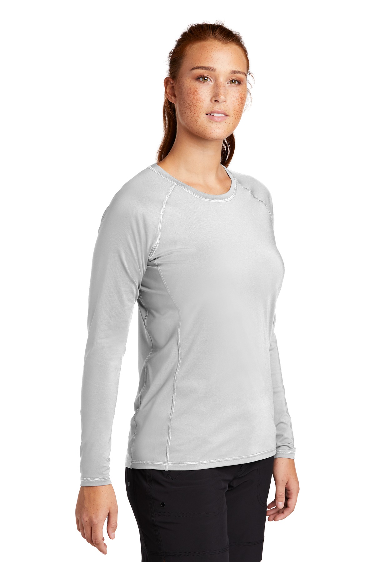 Sport-Tek Women's Long Sleeve Rashguard Tee. LST470LS