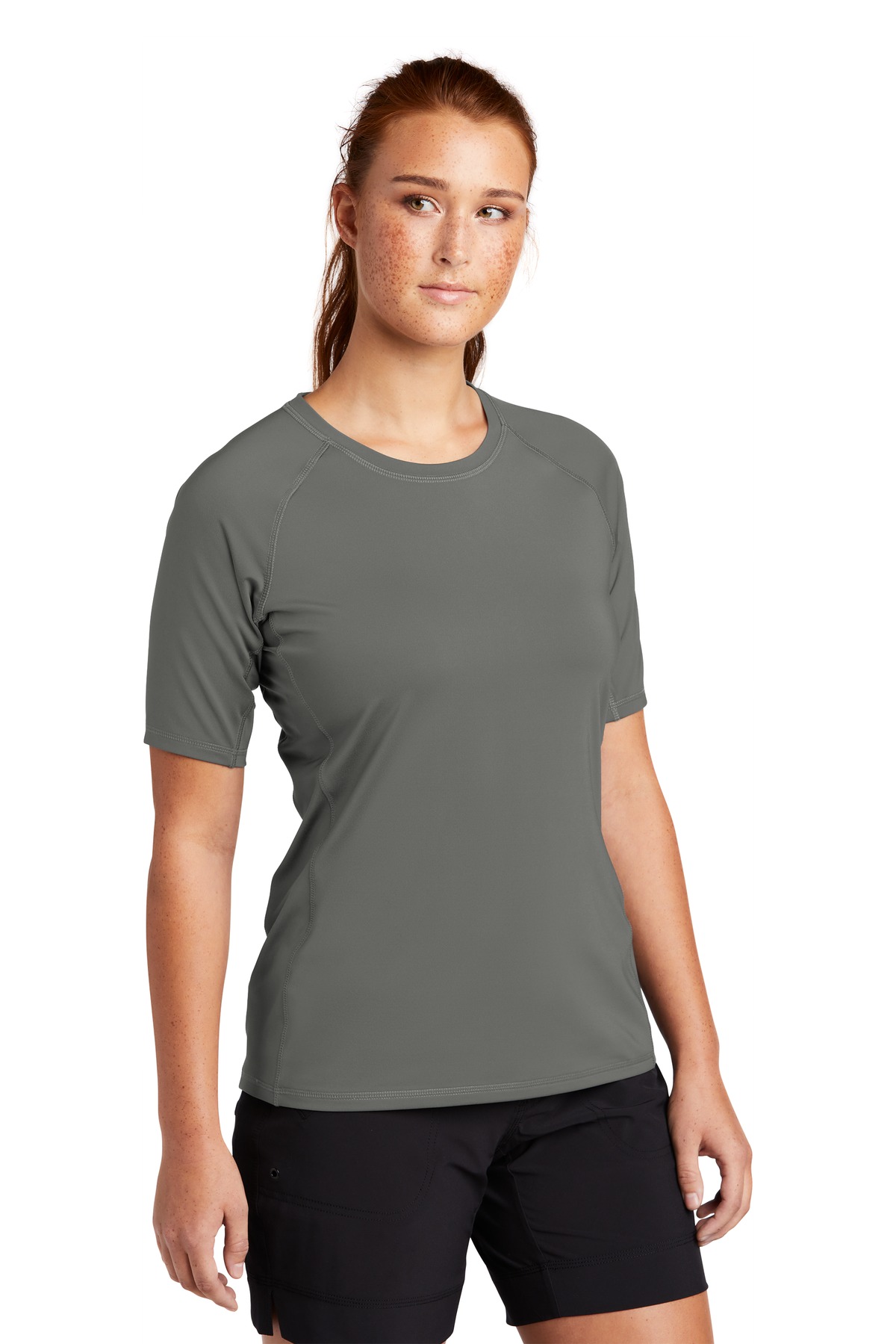 Sport-Tek Women's Rashguard Tee. LST470