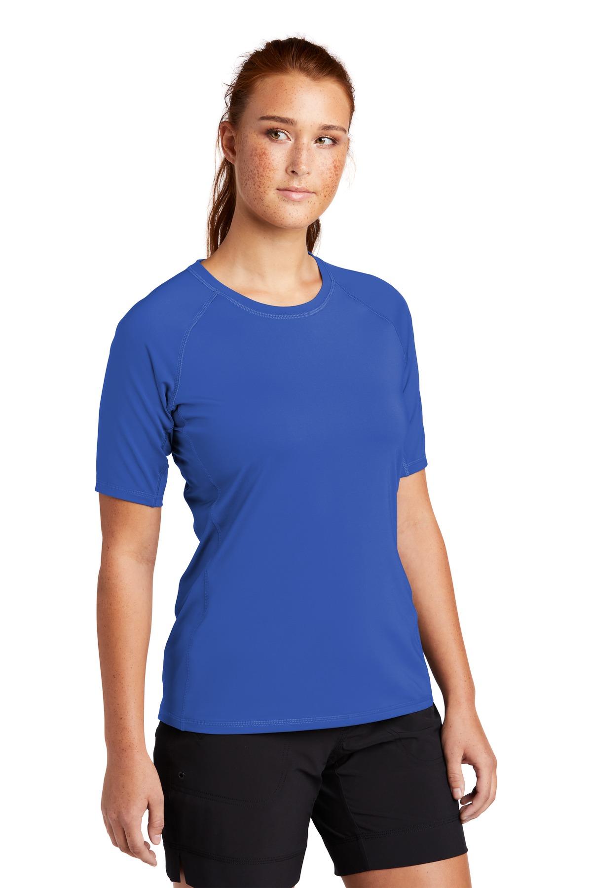 Sport-Tek Women's Rashguard Tee. LST470