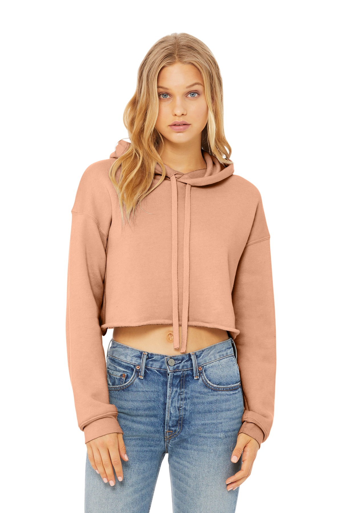 BELLA+CANVAS ® Women's Sponge Fleece Cropped Fleece Hoodie. BC7502 - Image 5