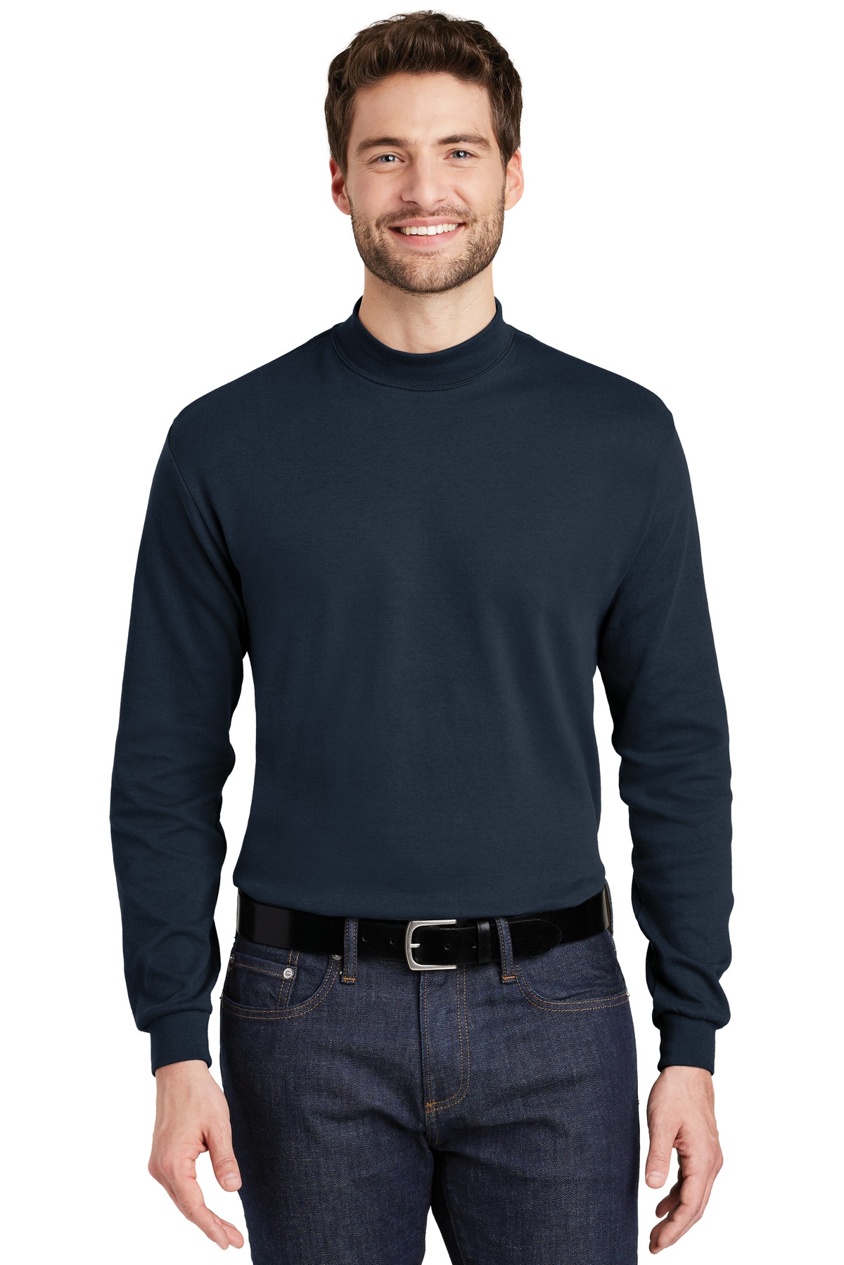 Port Authority ® Interlock Knit Mock Turtleneck. K321 - Image 2