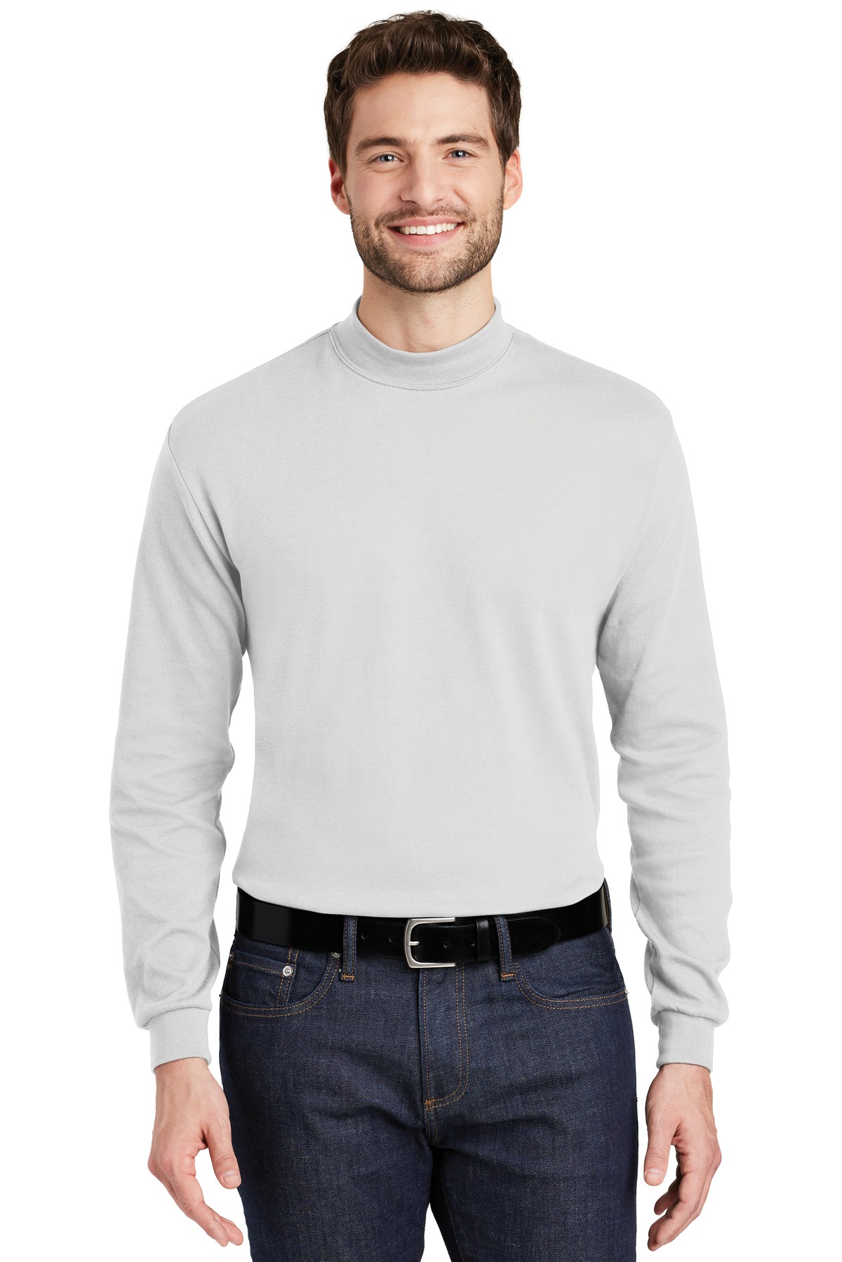 Port Authority ® Interlock Knit Mock Turtleneck. K321 - Image 3