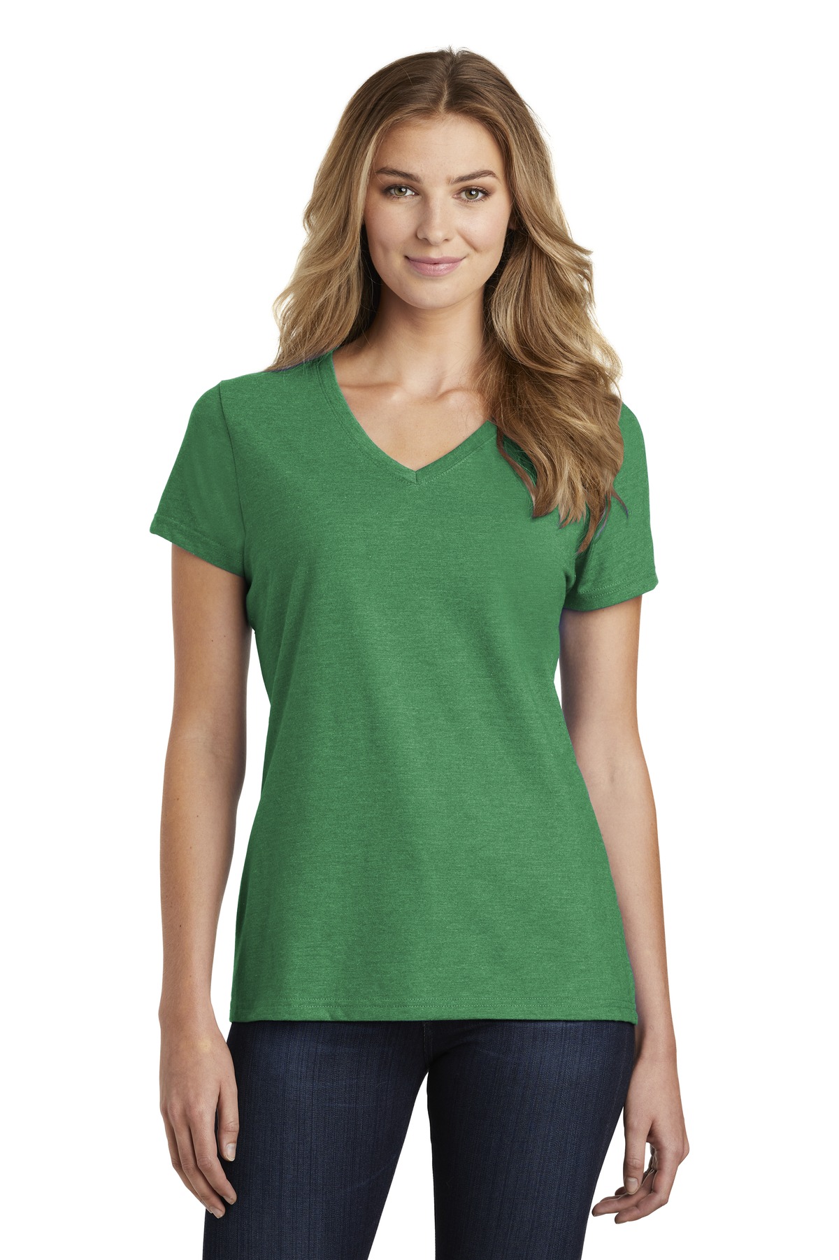 Port & Company Ladies Fan Favorite Blend V-Neck T-Shirt - LPC455V