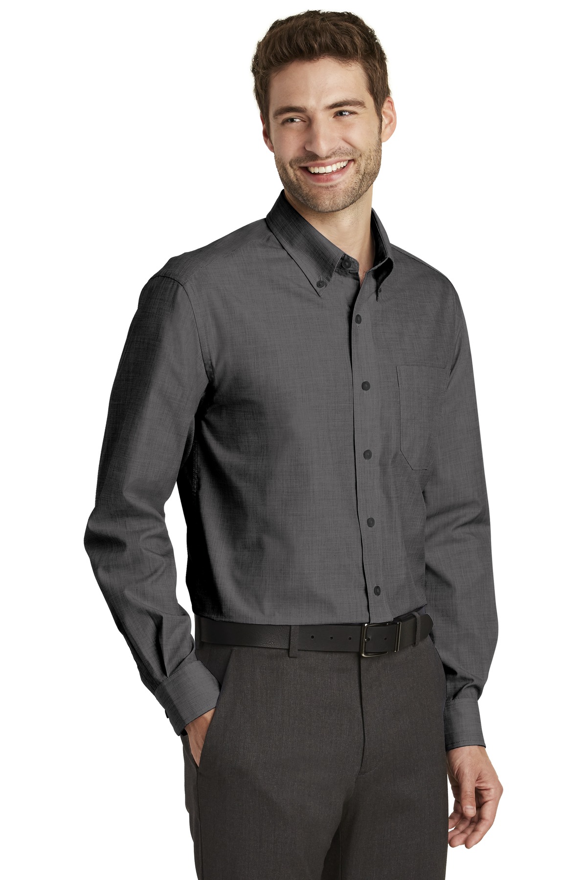 Port Authority Tall Crosshatch Easy Care Shirt. TLS640