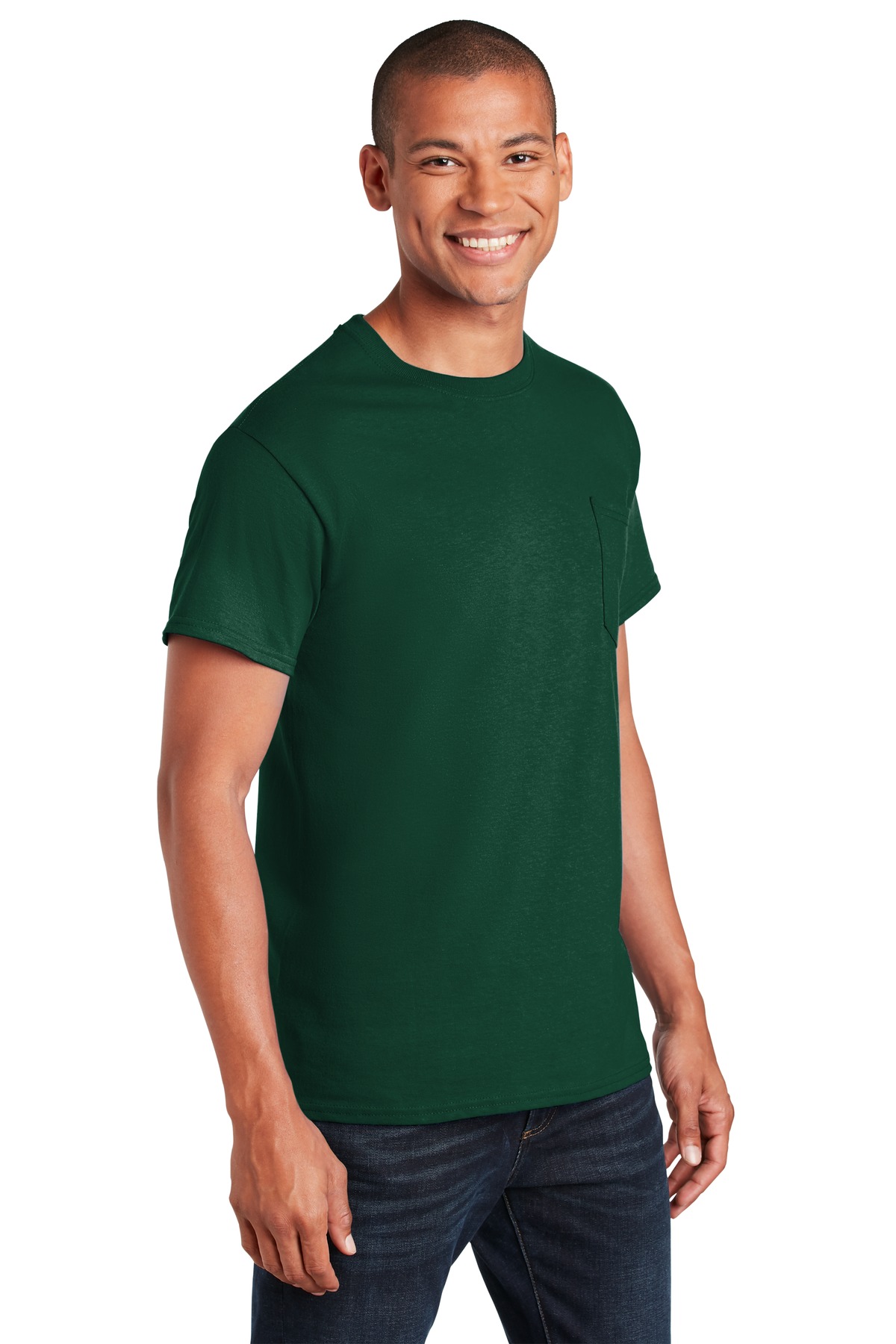 Gildan - Ultra Cotton 100% US Cotton T-Shirt with Pocket. 2300