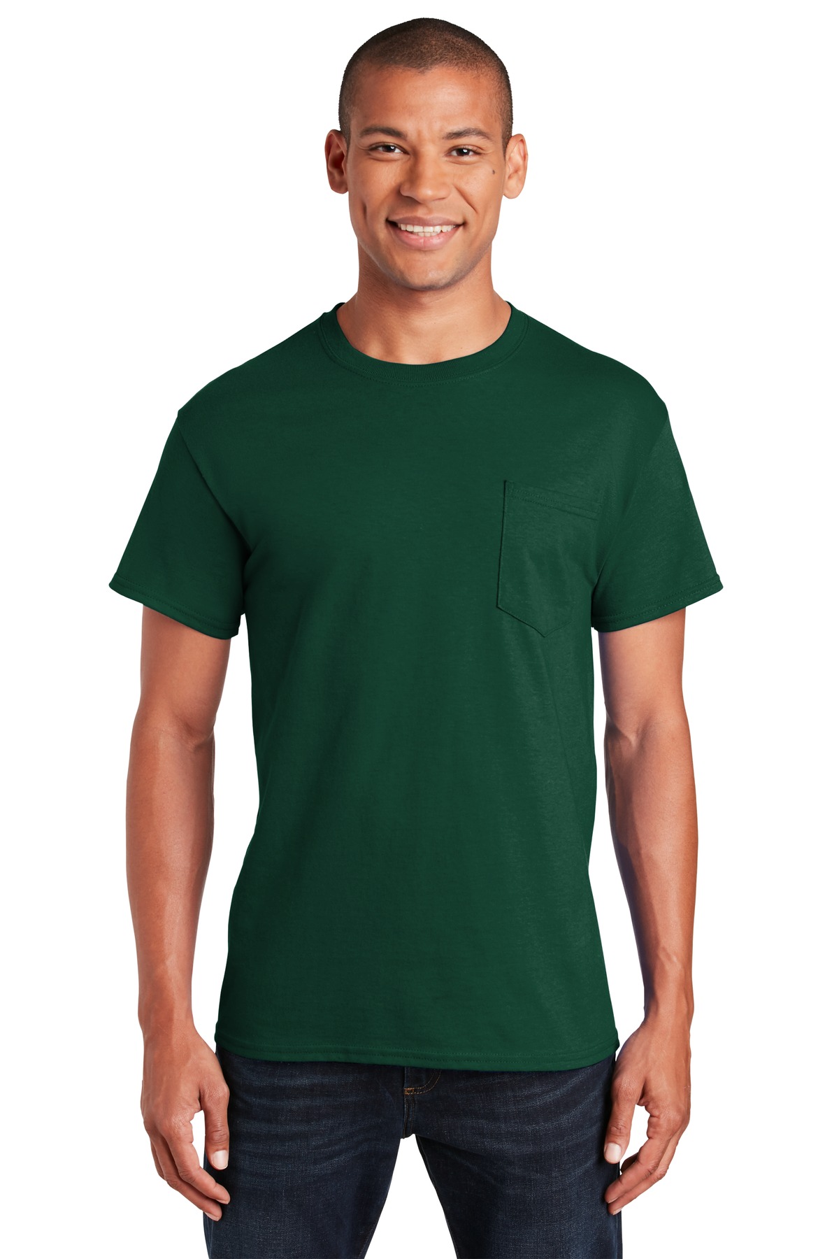 Gildan - Ultra Cotton 100% US Cotton T-Shirt with Pocket. 2300