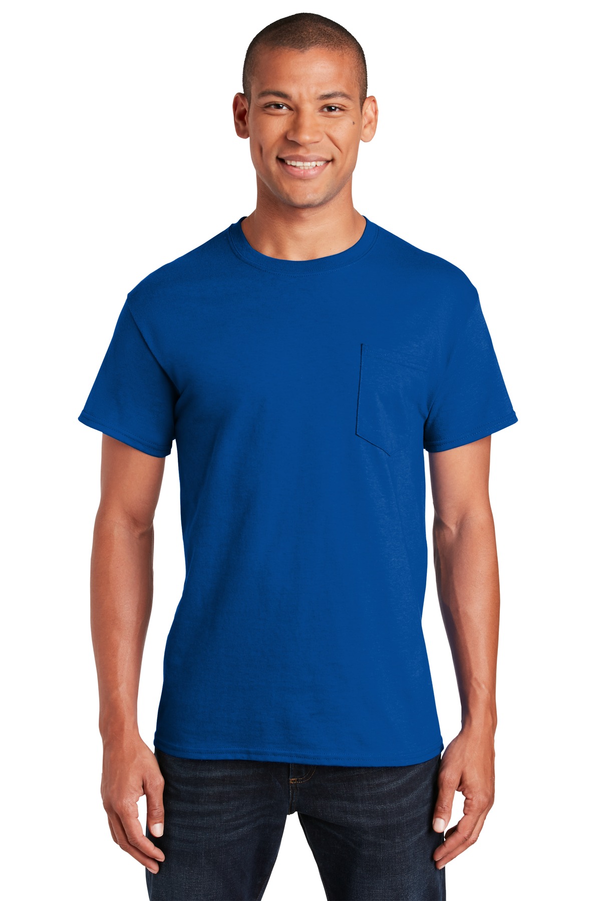 Gildan - Ultra Cotton 100% US Cotton T-Shirt with Pocket. 2300