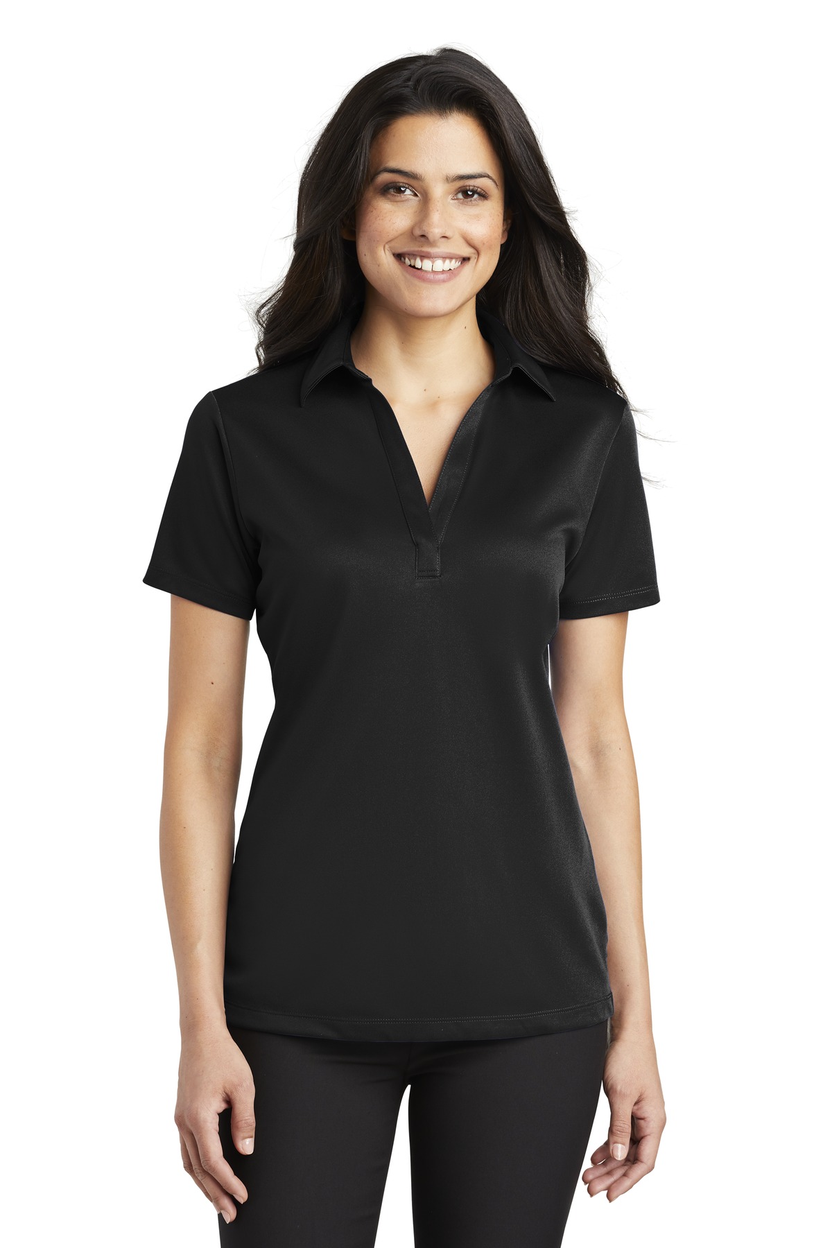 Port Authority Ladies Silk Touch Performance Polo Top-Port Authority