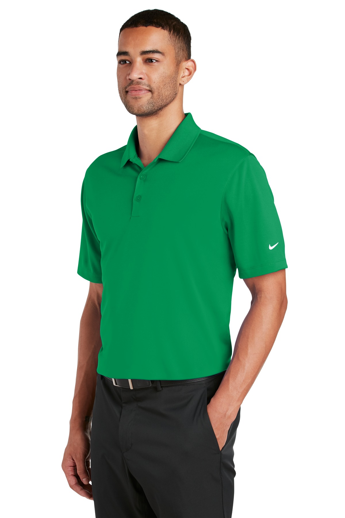 Nike Dri-FIT Classic Fit Players Polo with Flat Knit Collar. 838956