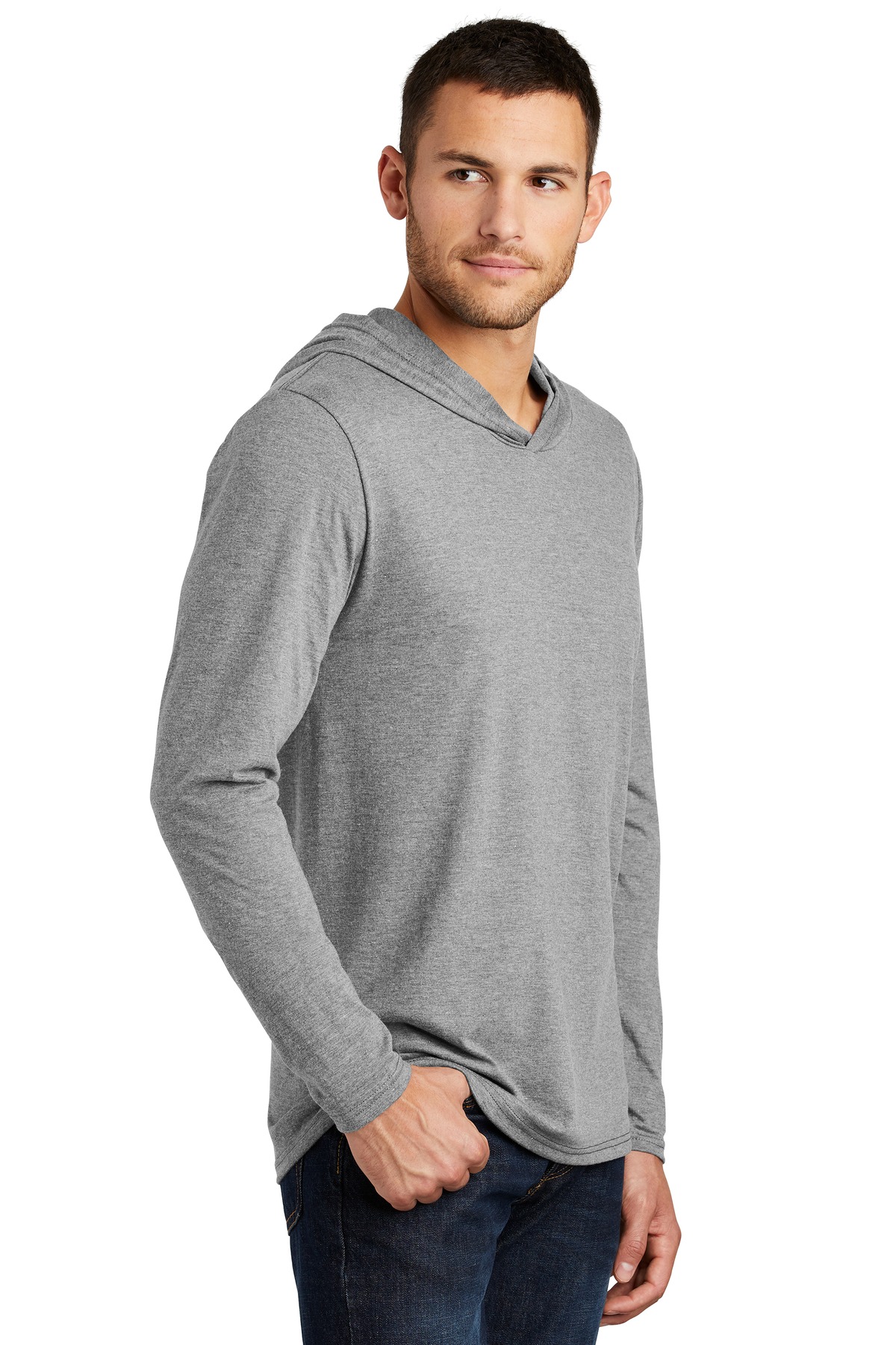 District Perfect Tri Long Sleeve Hoodie. DM139