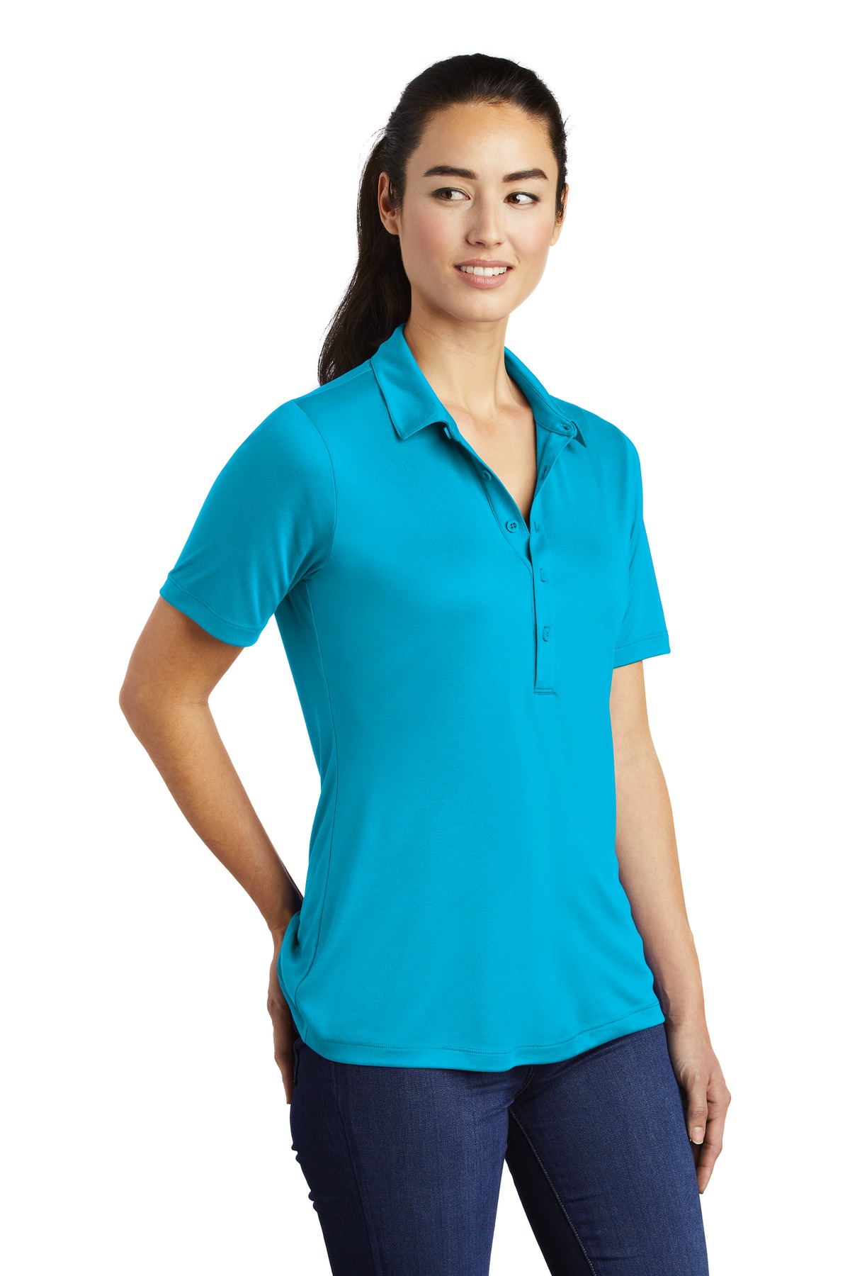 Sport-Tek Women's Posi-UV Pro Polo. LST520
