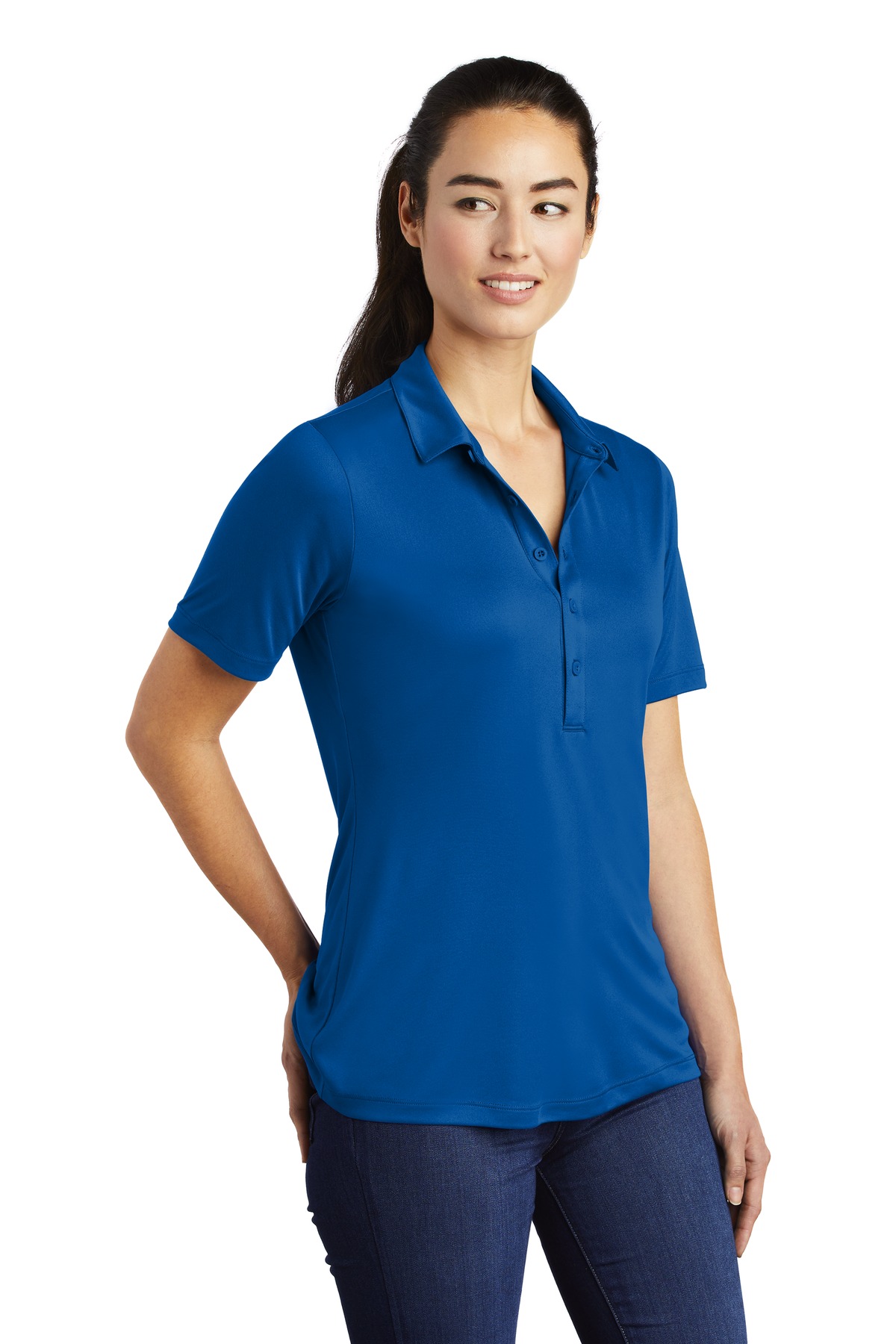 Sport-Tek Women's Posi-UV Pro Polo. LST520