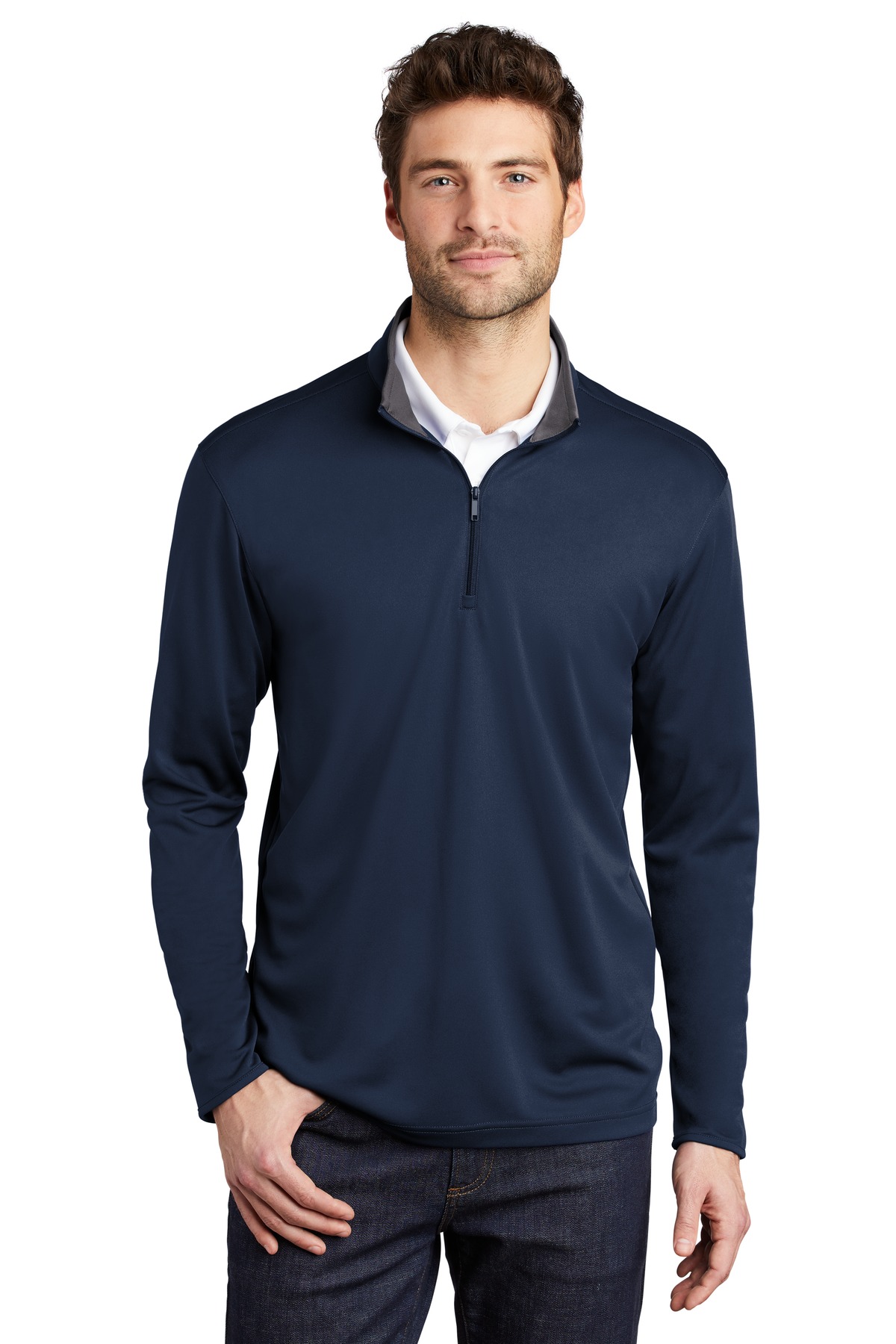 Port Authority ® Silk Touch ™ Performance 1/4-Zip K584 - Image 2