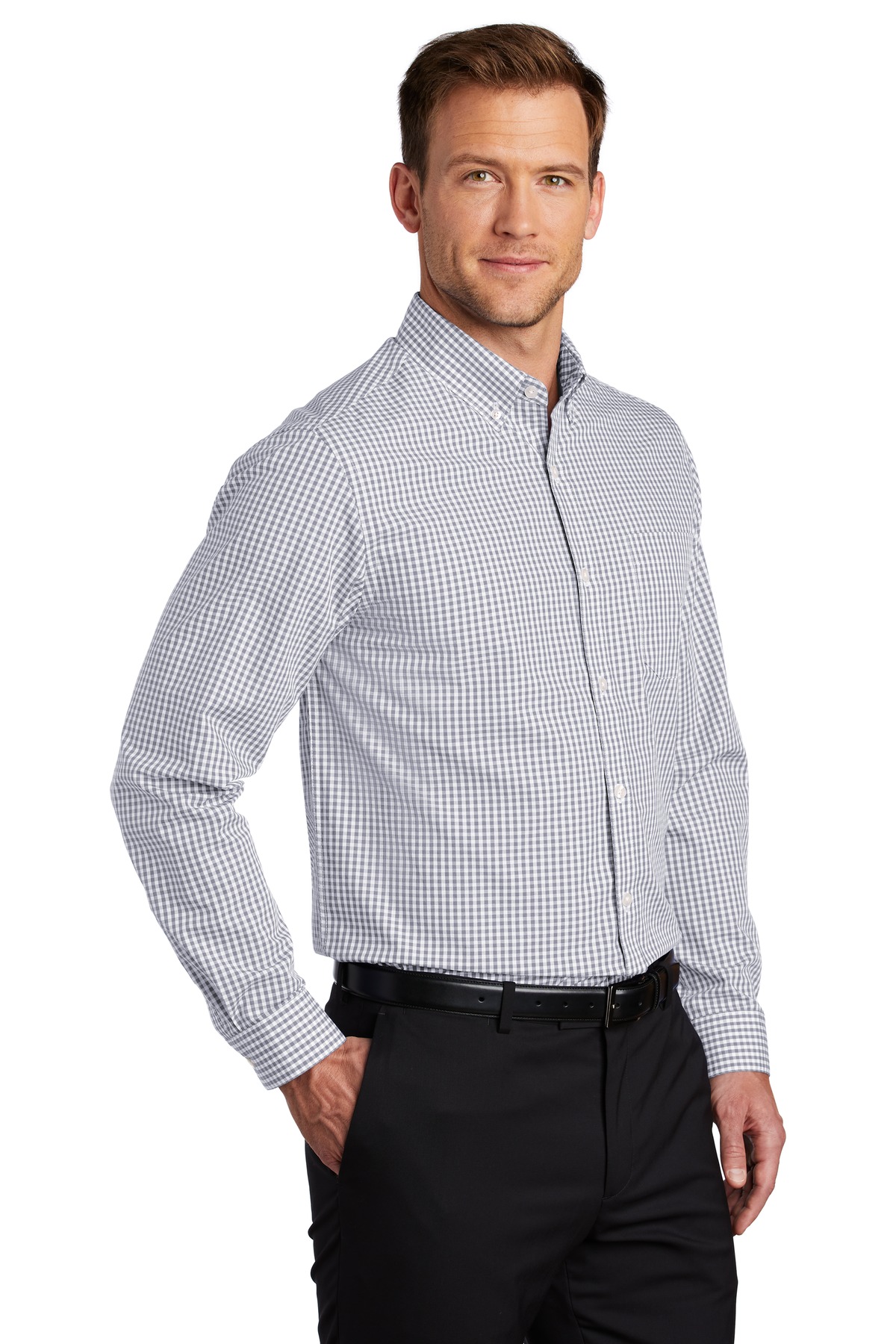 Port Authority Broadcloth Gingham Easy Care Shirt W644